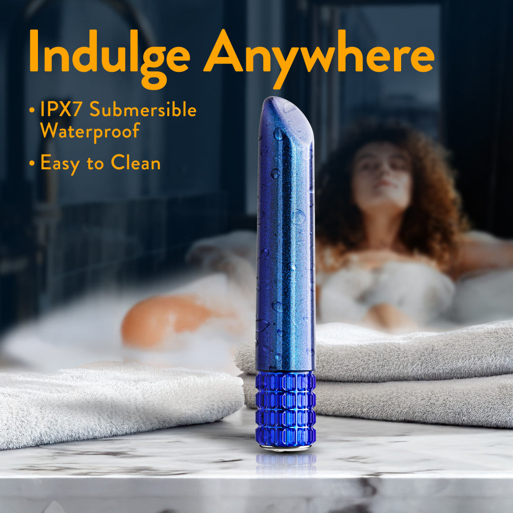 Oh My Gem | Mystery 5 Inch Pocket-Sized Power Vibrator With Tapered Tip & Sapphire Gem Base – In Blue、mySite、bottomscart