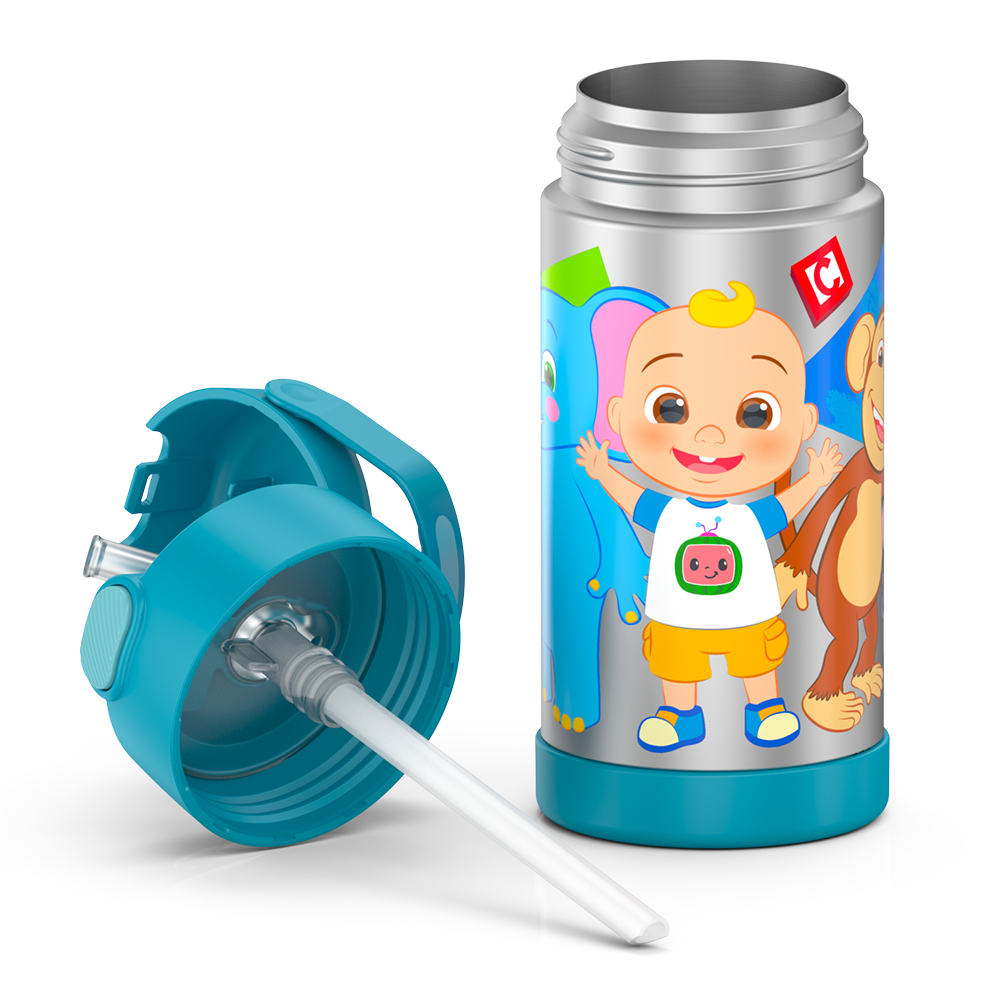 12oz FUNTAINER® WATER BOTTLE COCOMELON、mySite、noshort