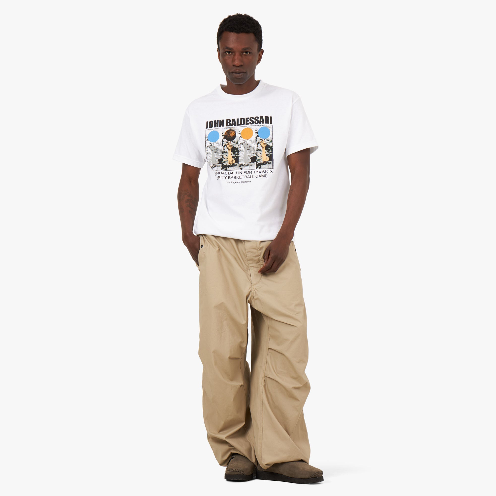  Full Court Press Baldesarri T-shirt / White、mySite、merchandisen