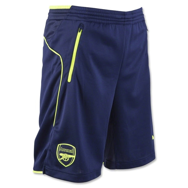 Puma Men's Arsenal Training Shorts Pea Coat/Safety Yellow、mySite、bottomscart
