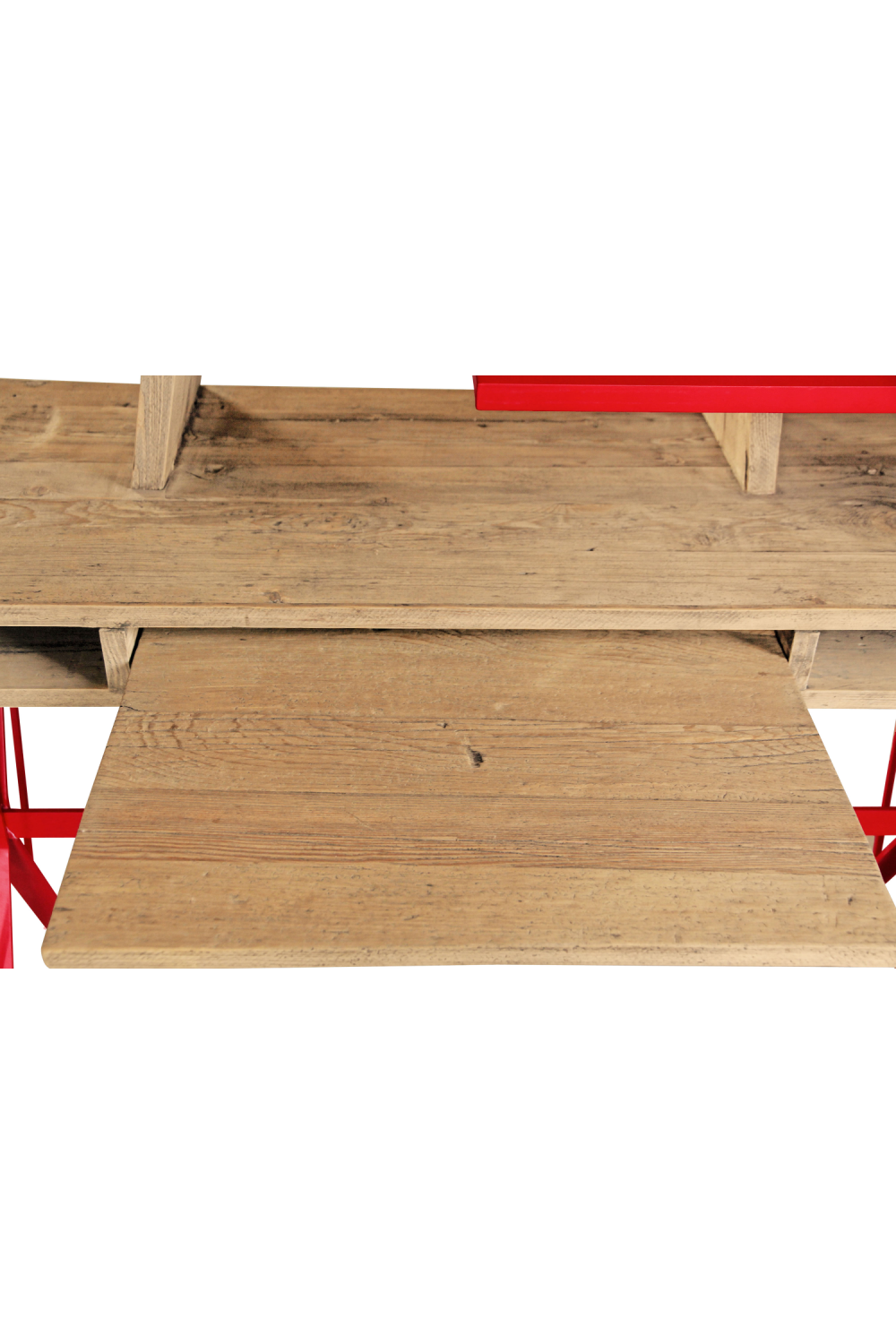 Red Accented Bureau Bookcase | Versmissen Exxes、mySite、neckold