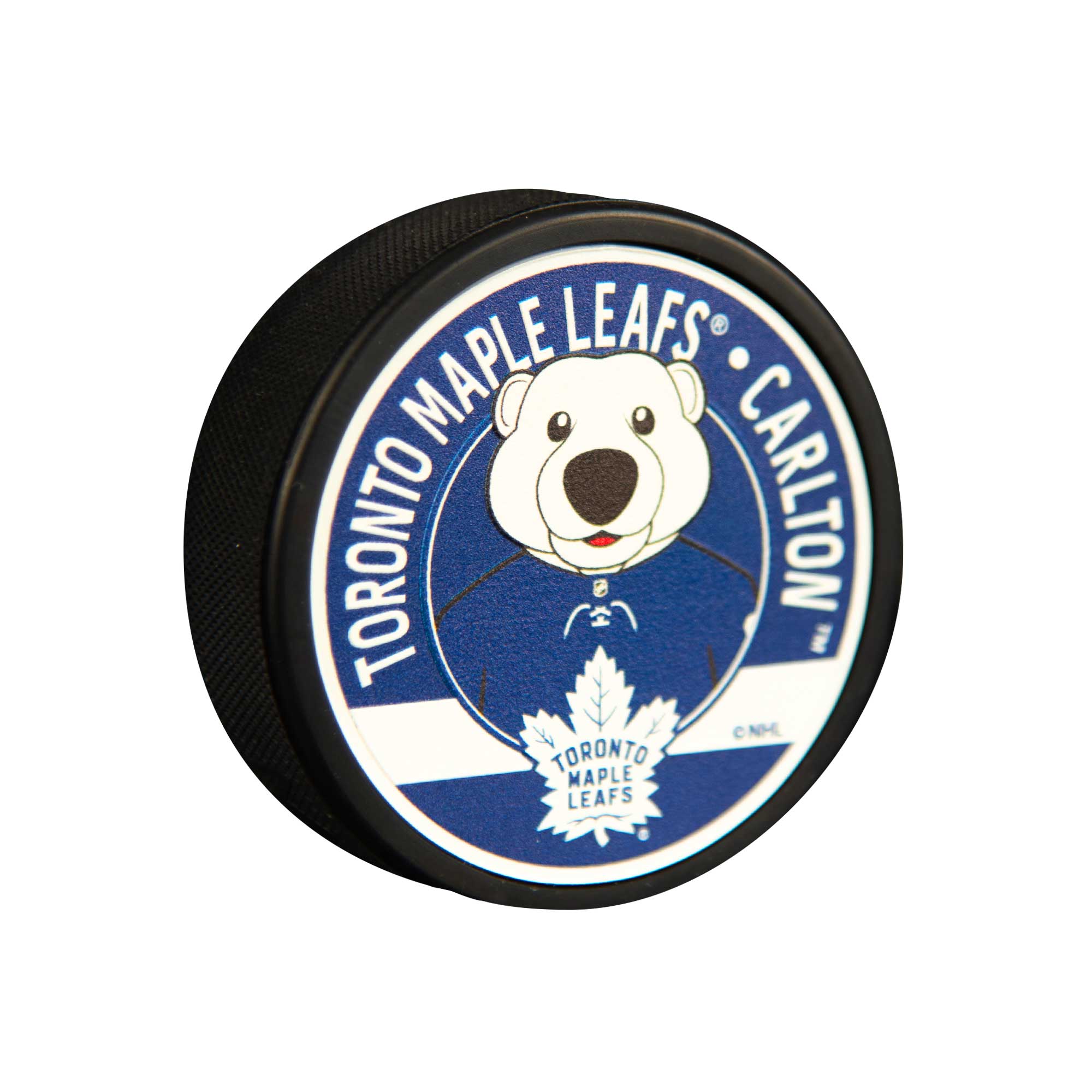 Carlton Mascot Textured Puck