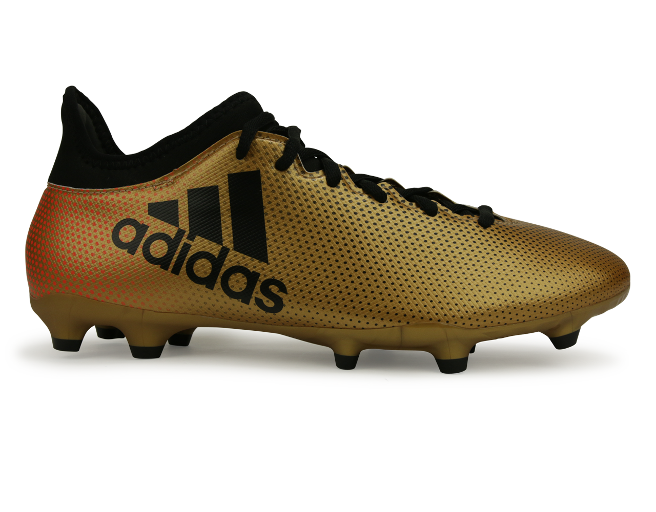adidas Men's X 17.3 FG Tactile Gold Metallic/Core Black/Solar Red、mySite、noshort