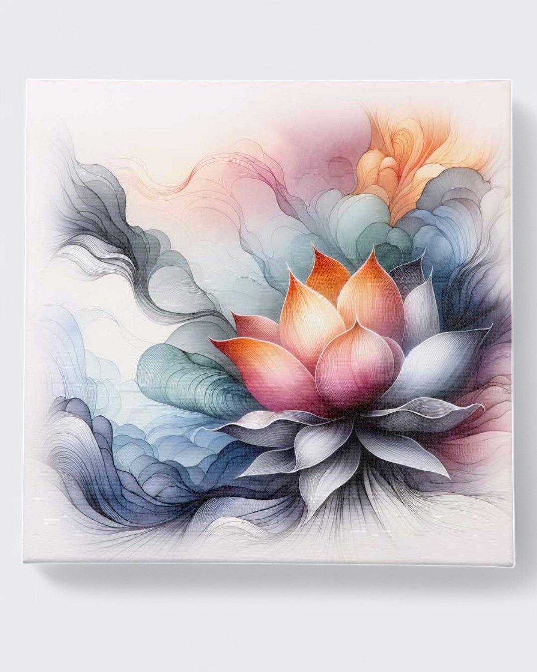 Rise Above Lotus Art Print Wall Canvas、mySite、topwebapps