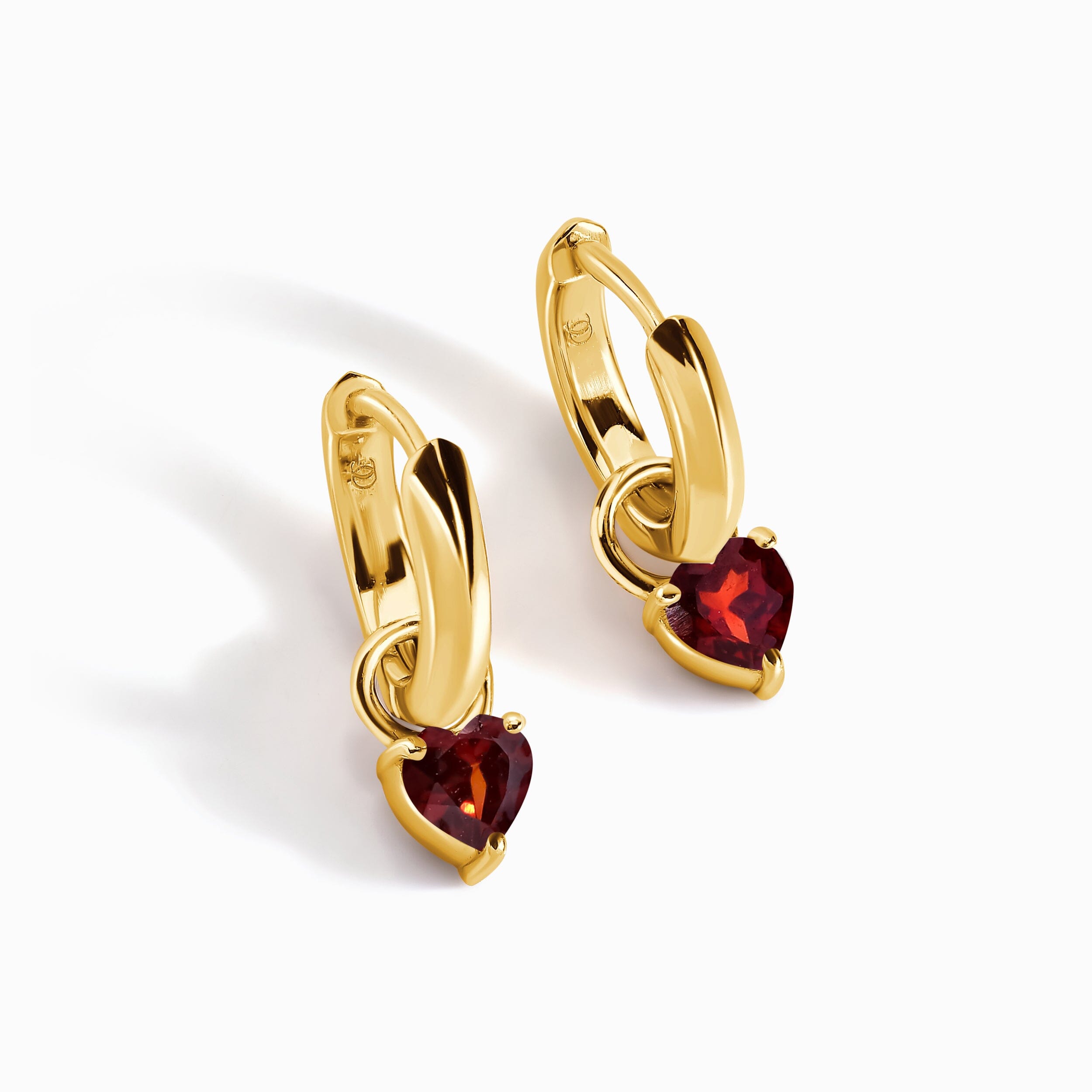 Garnet Earrings - Love Hoops、mySite、hinf8tx79