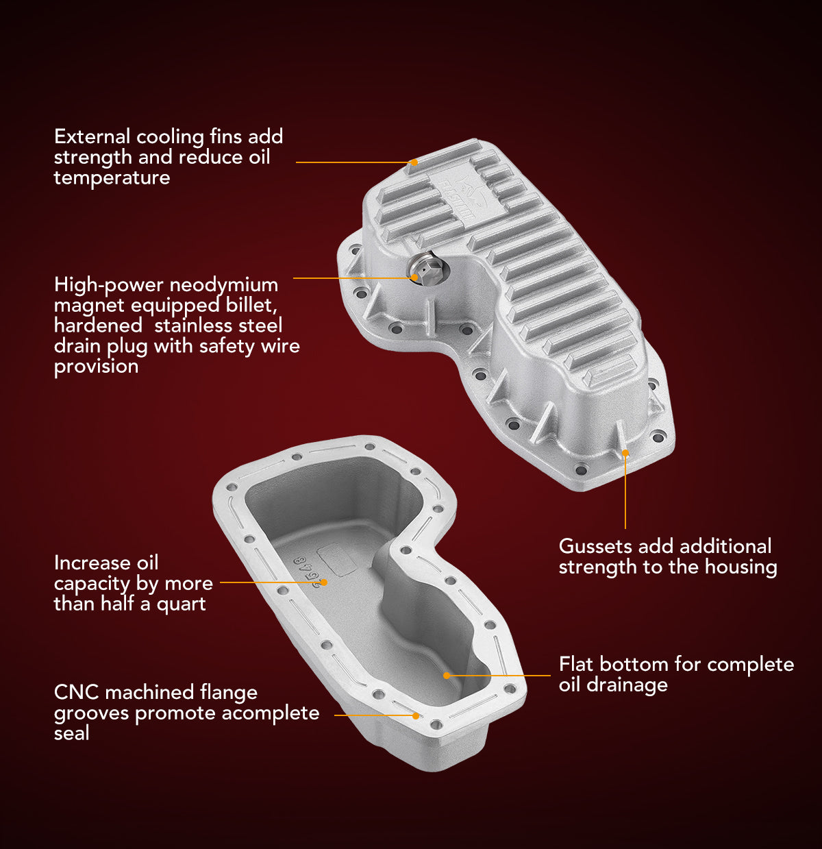 2011-2024 Jeep/Dodge Grand Cherokee/Durango, 2012-2018 RAM 1500 3.6L Aluminum Engine Oil Pan、mySite、nflplayoffbracketp