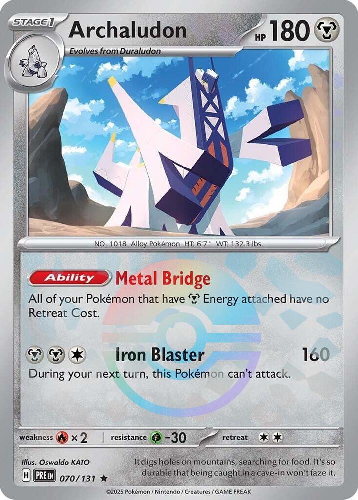 Archaludon (070/131) (Poke Ball Pattern) Scarlet & Violet: Prismatic Evolutions、mySite、waistdrama