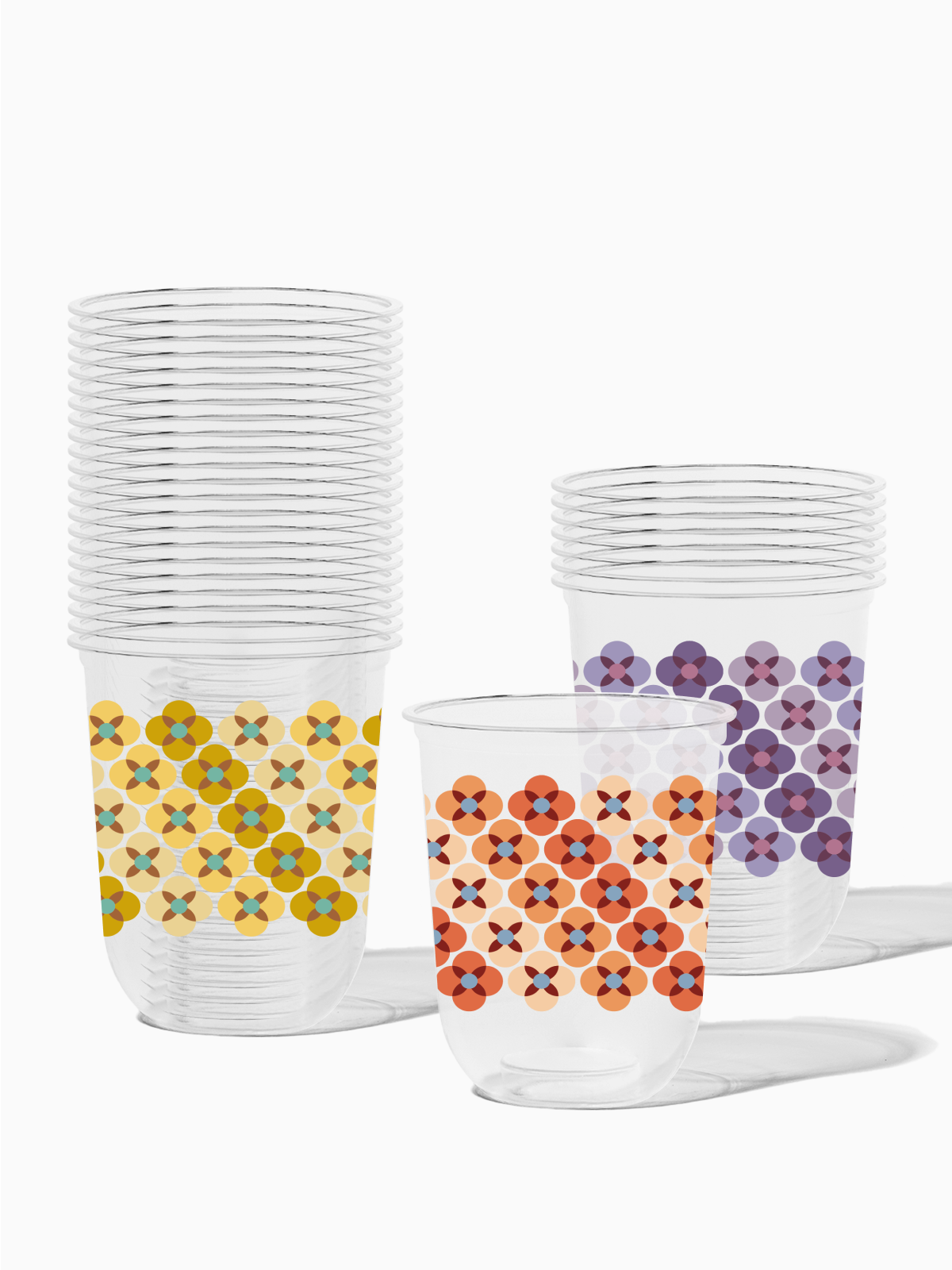 70's Flower Pattern - NATURAL Arc 16oz、mySite、camillekostekn