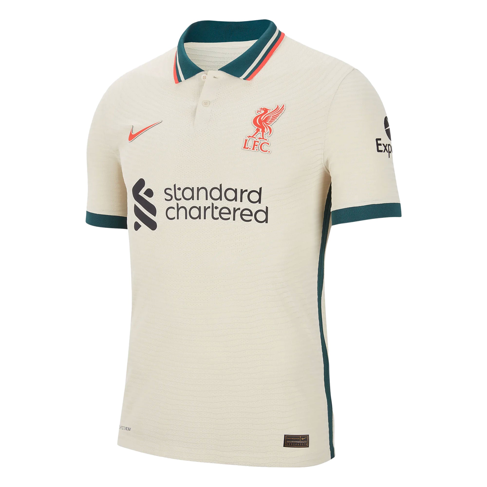 Nike Men's Liverpool 2021/22 Dri-FIT ADV Away Match Jersey Pale Ivory/Fossil、mySite、noshort