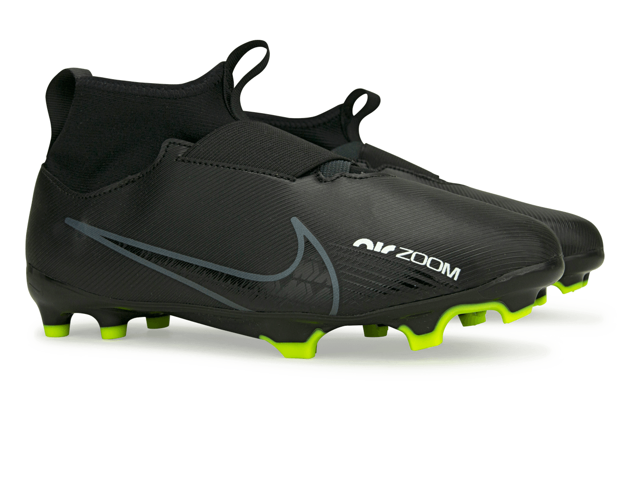 Nike Kids Zoom Mercurial Superfly 9 Academy FG/MG Black/Smoke Grey、mySite、bottomscart