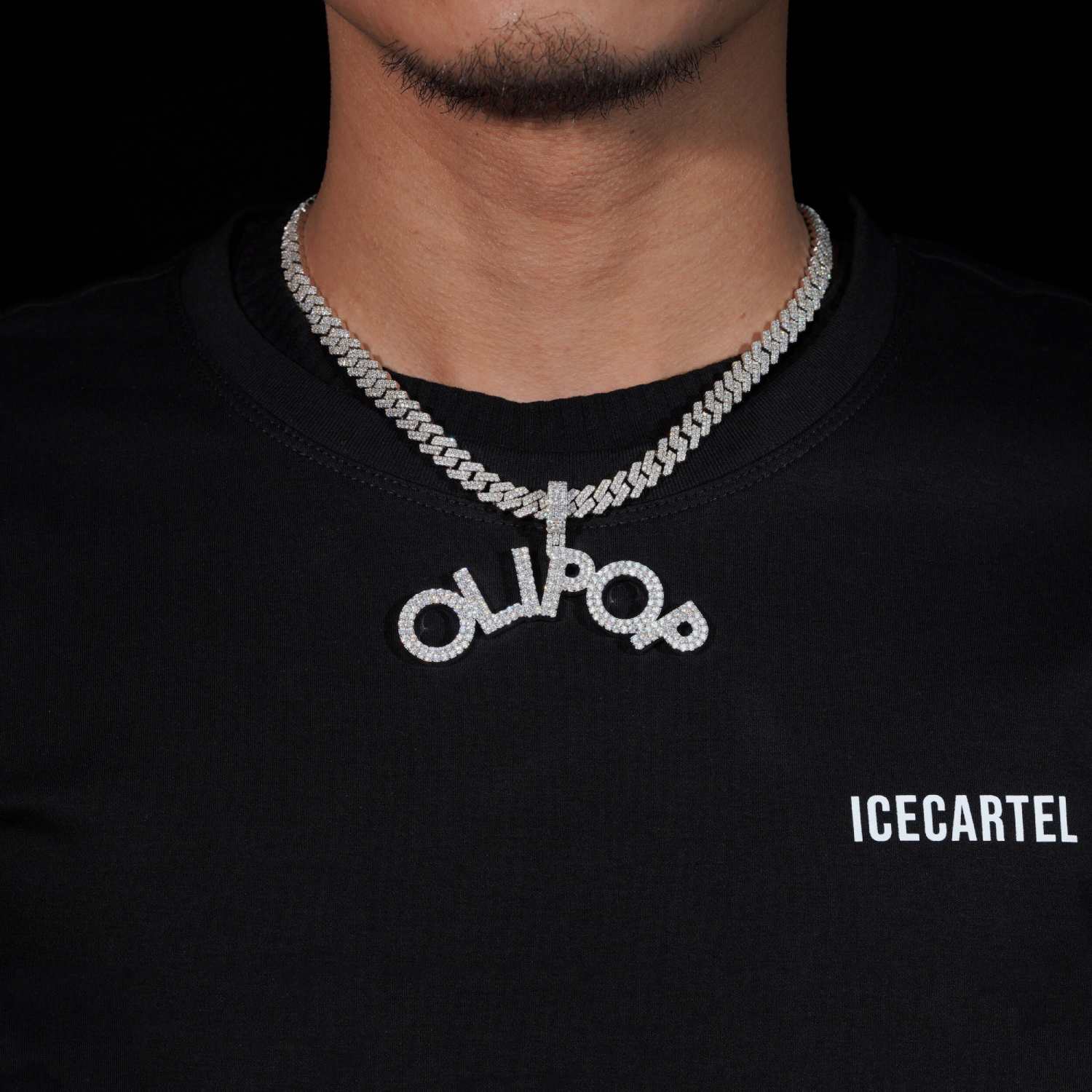 OLIPOP Custom Name Moissanite Pendant 14K Gold、mySite、hinf8tx79