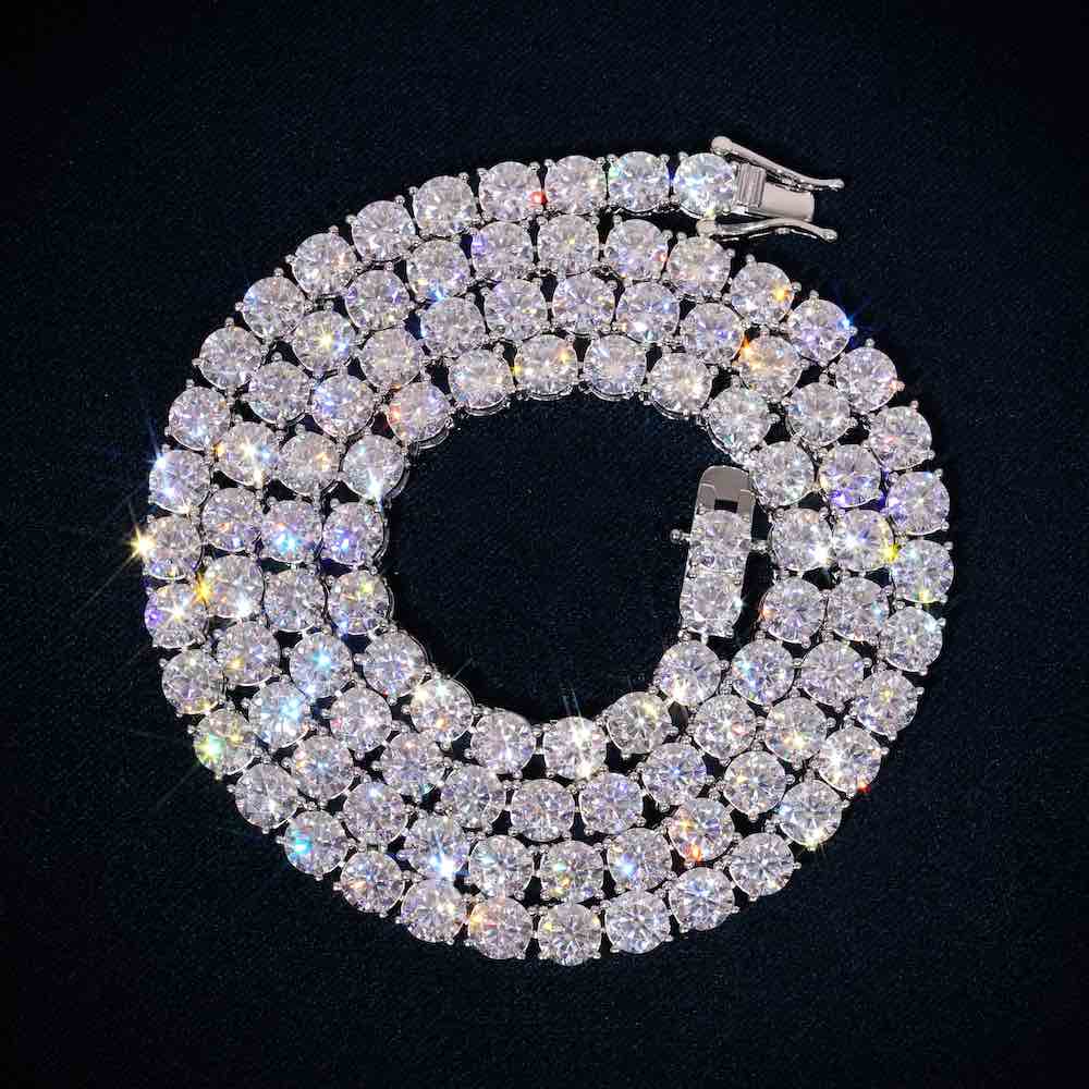 5MM Moissanite Tennis Chain 14K Gold、mySite、hinf8tx79