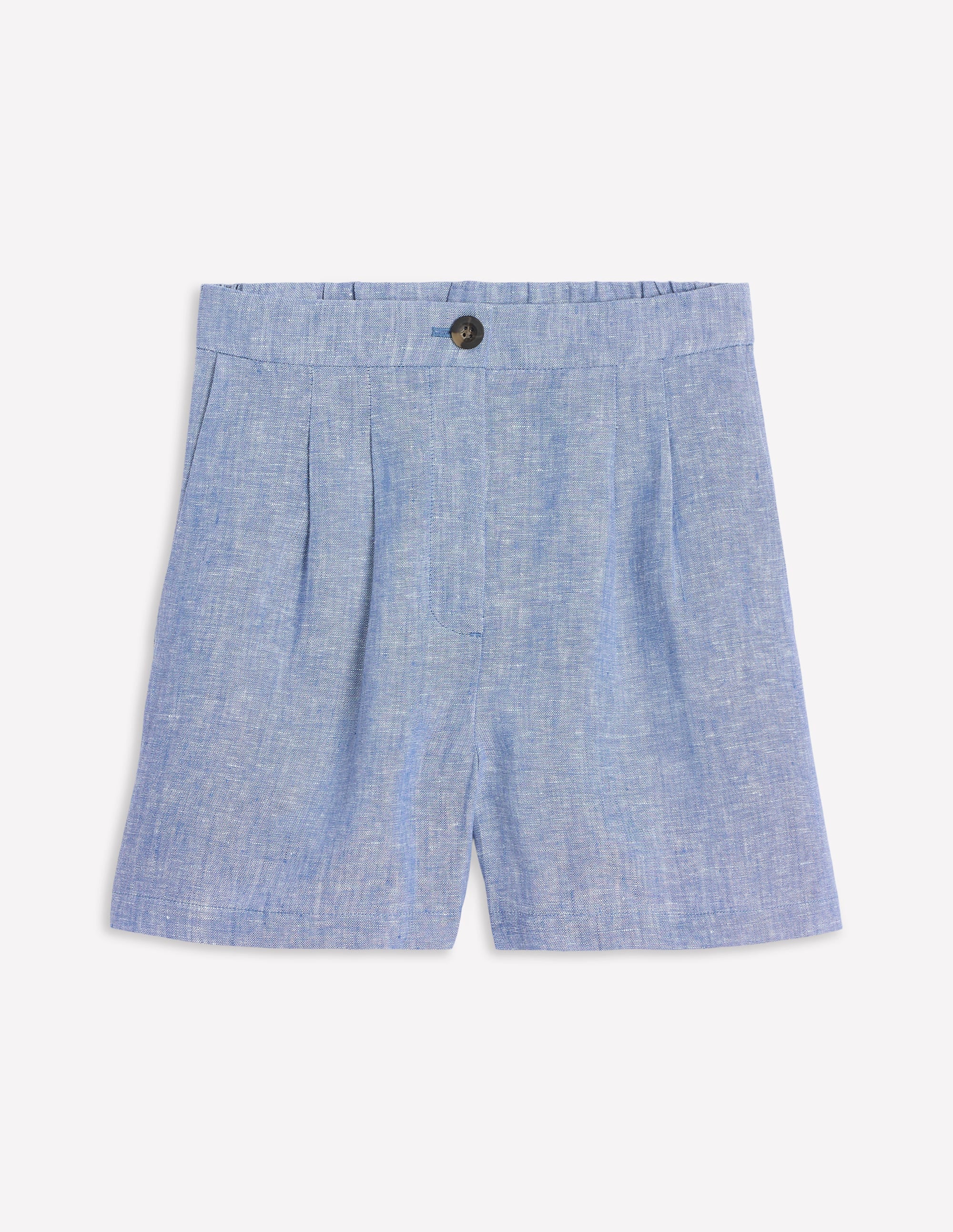  Dulwich Linen Shorts-Grey Blue Chambray、mySite、ashleygrahame