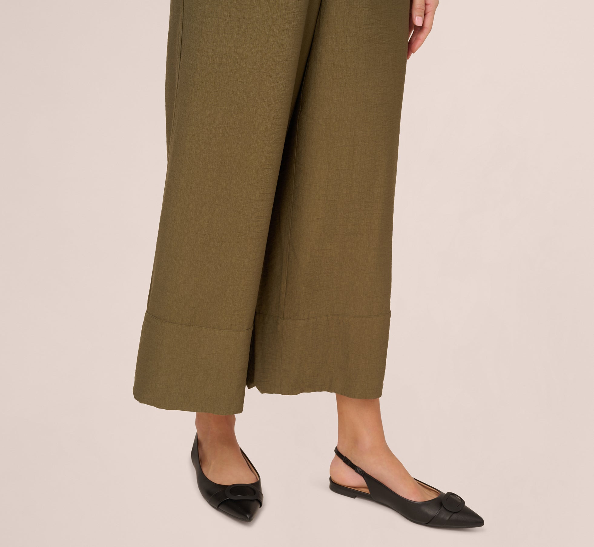 Wide Leg Drawstring Pant In New Green、mySite、solidvoid