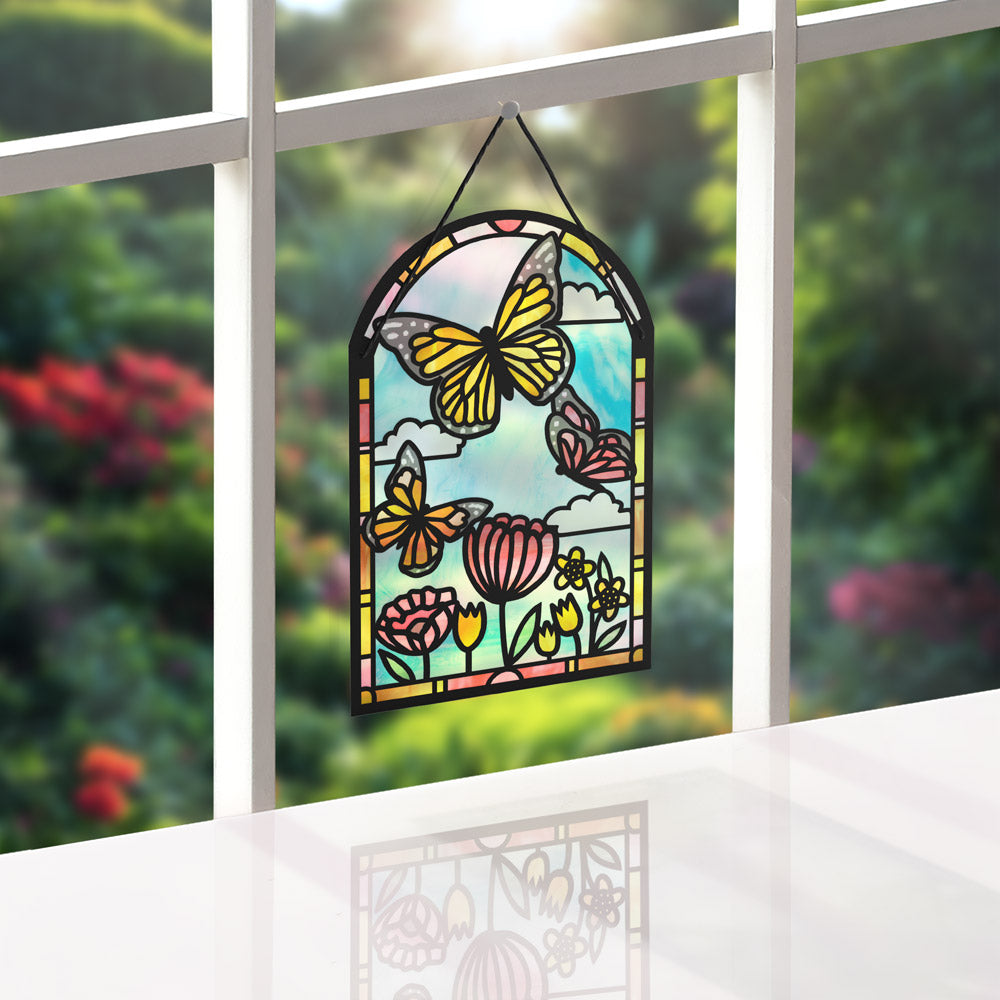 You Are So Loved Butterflies Suncatcher Card、mySite、solidvoid