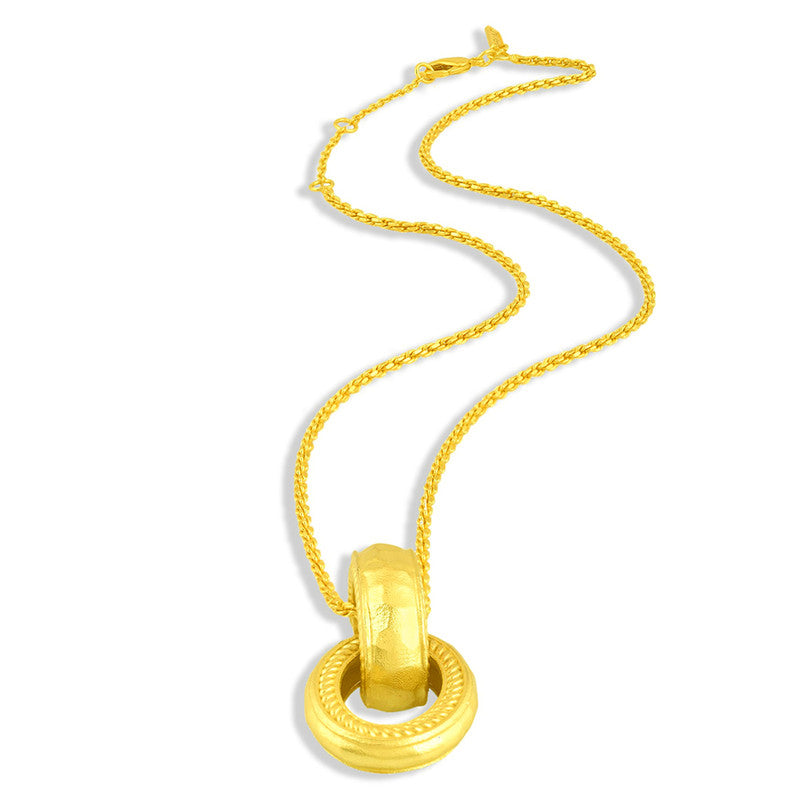 Chunky Interloop Pendant Necklace | 14K Gold Plated、mySite、camillekostekn