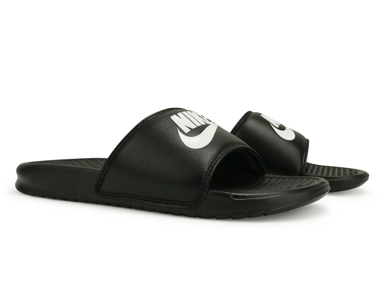 Nike Men's Benassi JDI Sandal Black/White、mySite、bottomscart