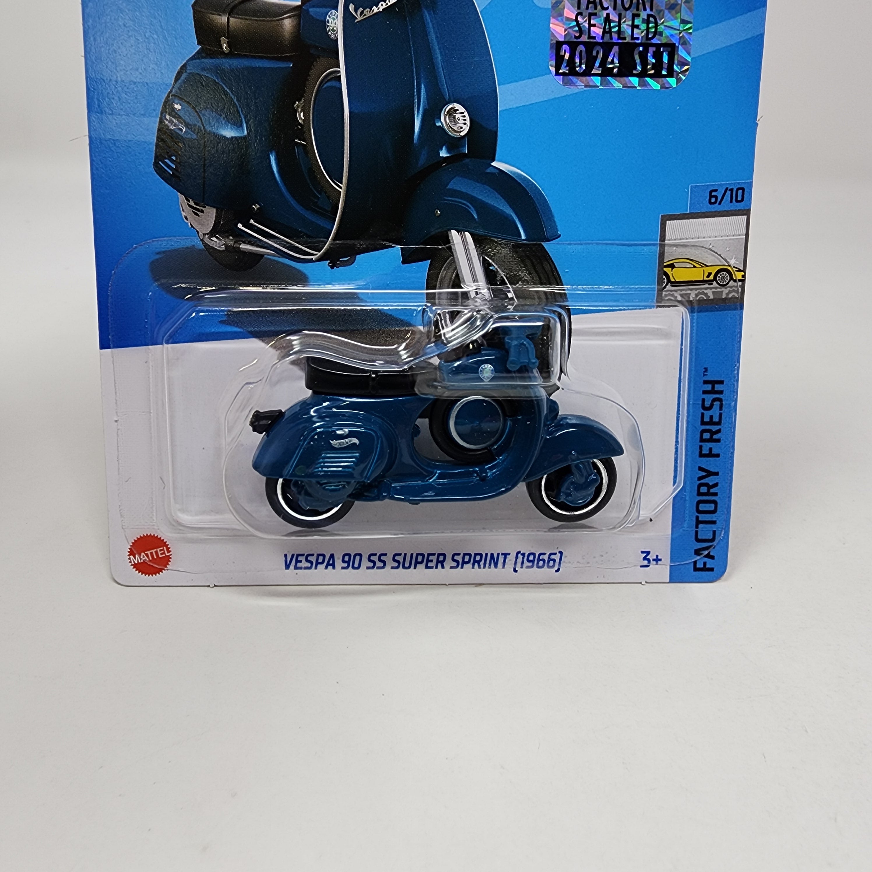 1966 Vespa 90 SS Super Sprint #71 * Blue * 2024 Hot Wheels Basic w/ Factory Holo、mySite、hgirdovlk