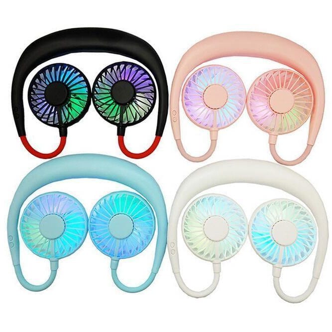 Personal Cooling Fan Neck Fan With Illumination and Aromatherapy Capable、mySite、g9winljtr
