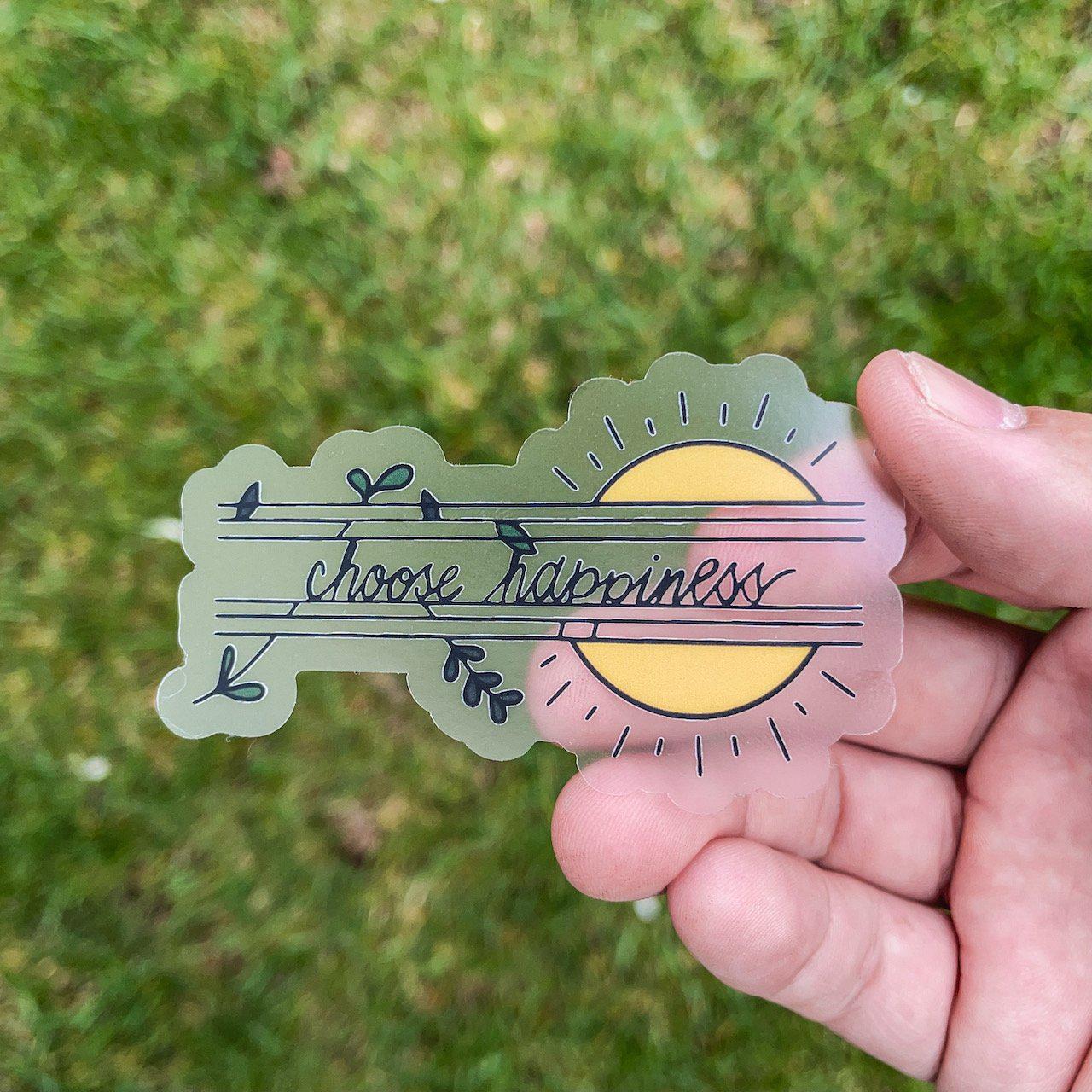  Choose Happiness Sun - Clear Sticker、mySite、elrpsem3k