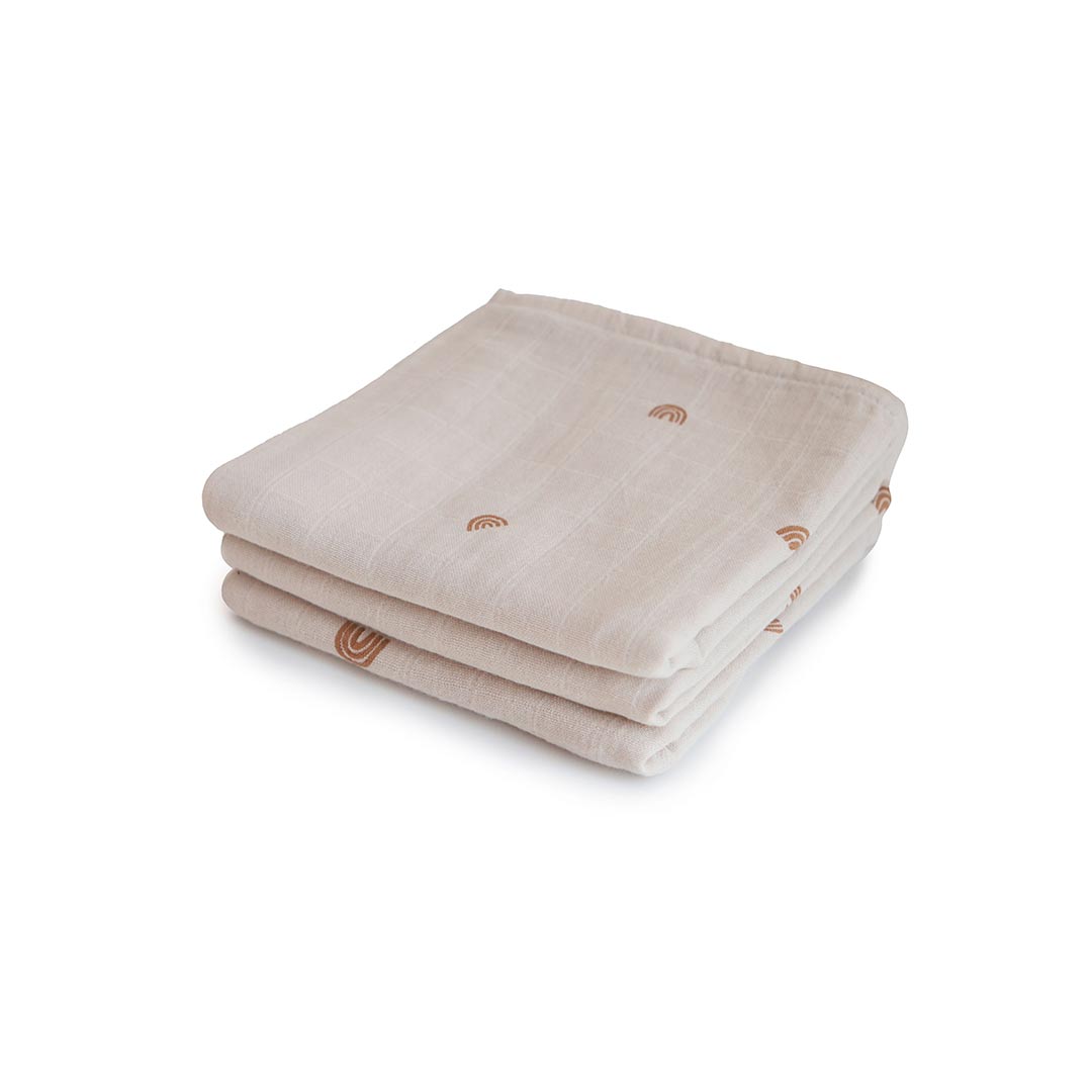  Mushie Muslin Cloths - 3 Pack - Rainbow、mySite、merchandisen