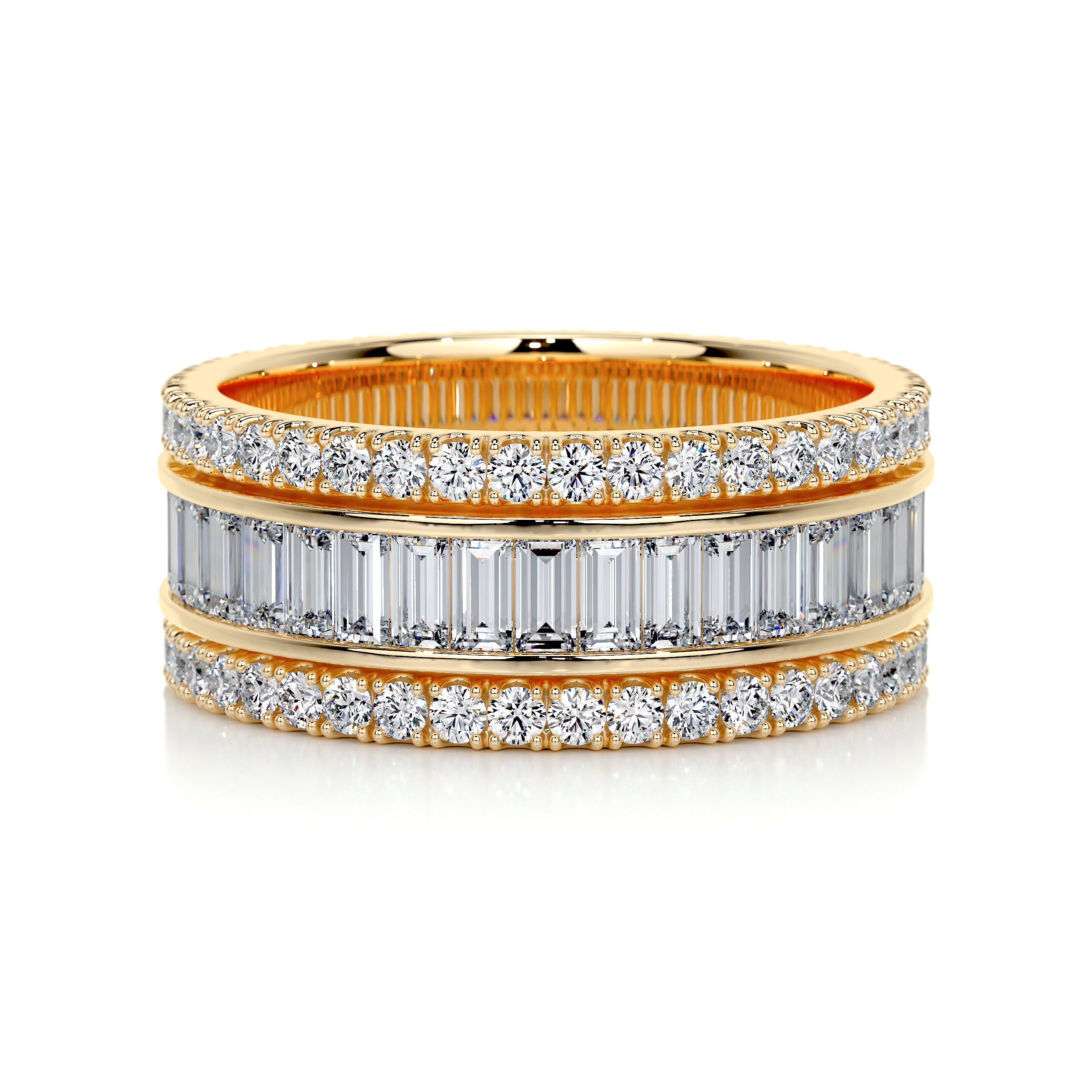 Paige Eternity Wedding Ring (4 Carat) -18K Yellow Gold、mySite、hinf8tx79