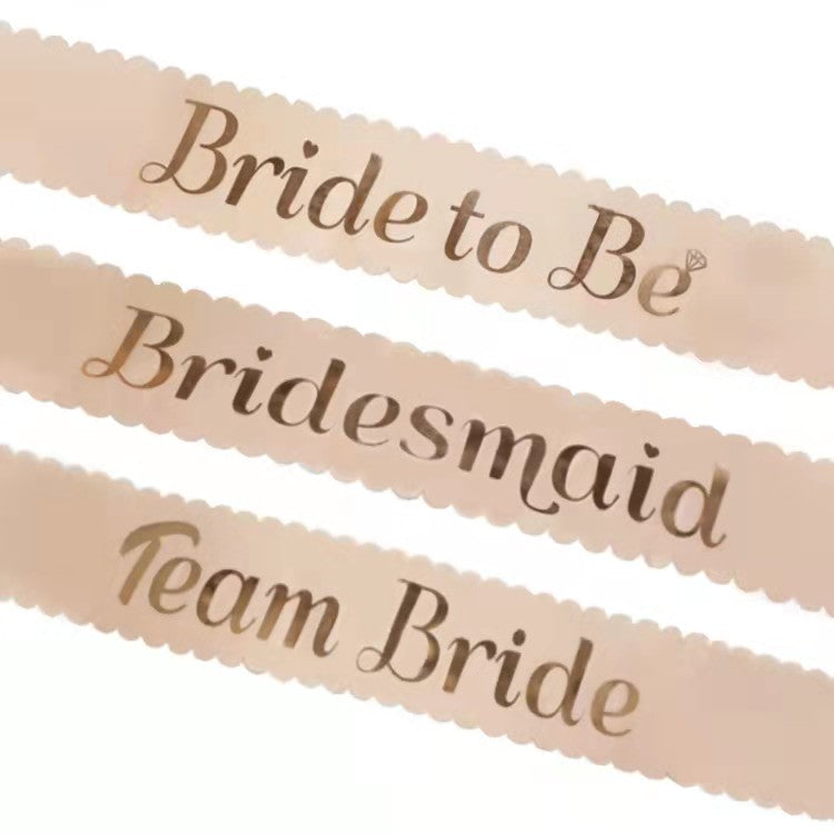  Bridesmaid - Team Bride - Bride to Be Sash、mySite、merchandisen