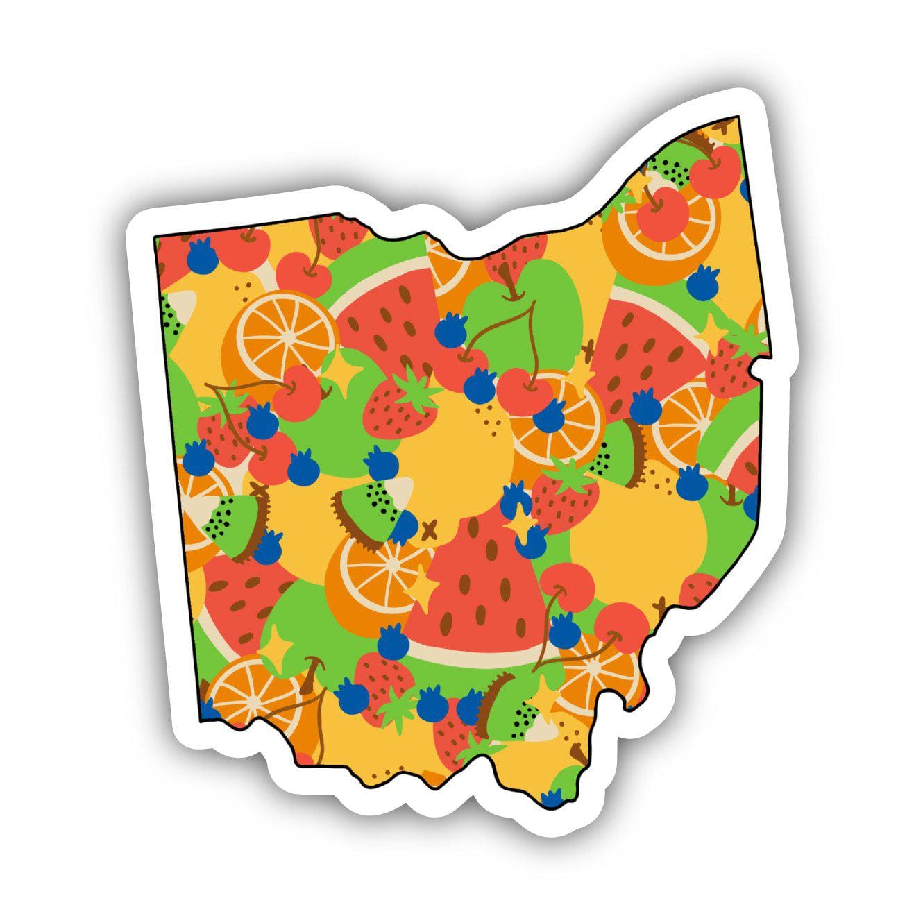  Ohio Fruit Pattern Sticker、mySite、ghnorth