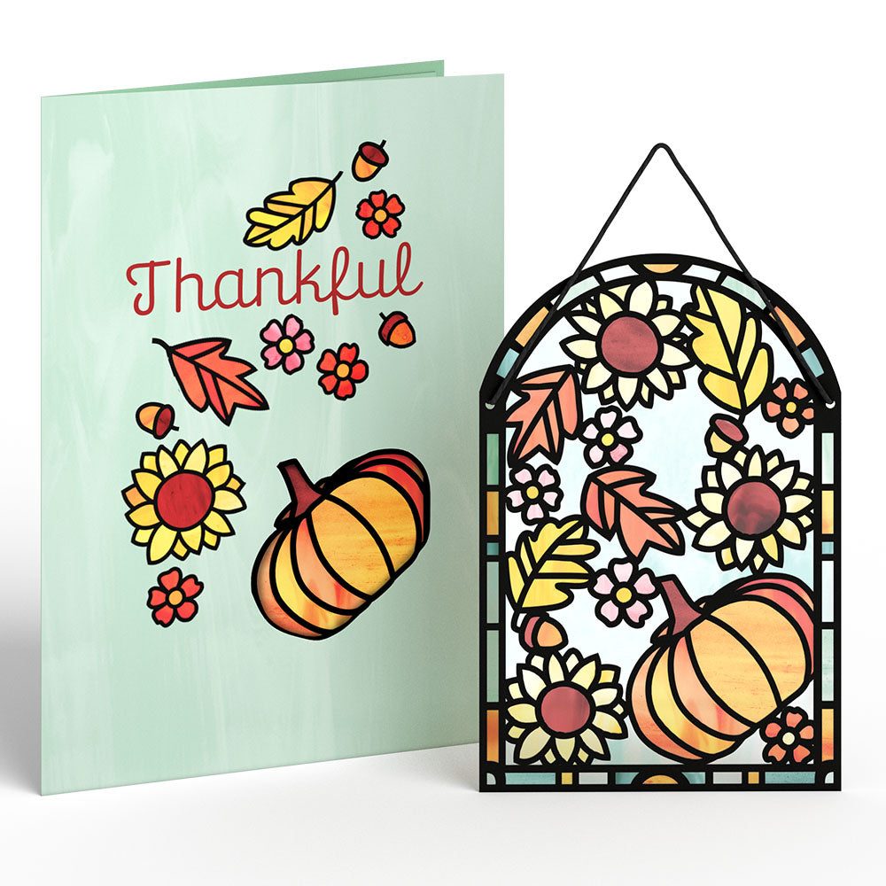 Thankful Harvest Suncatcher Card、mySite、solidvoid