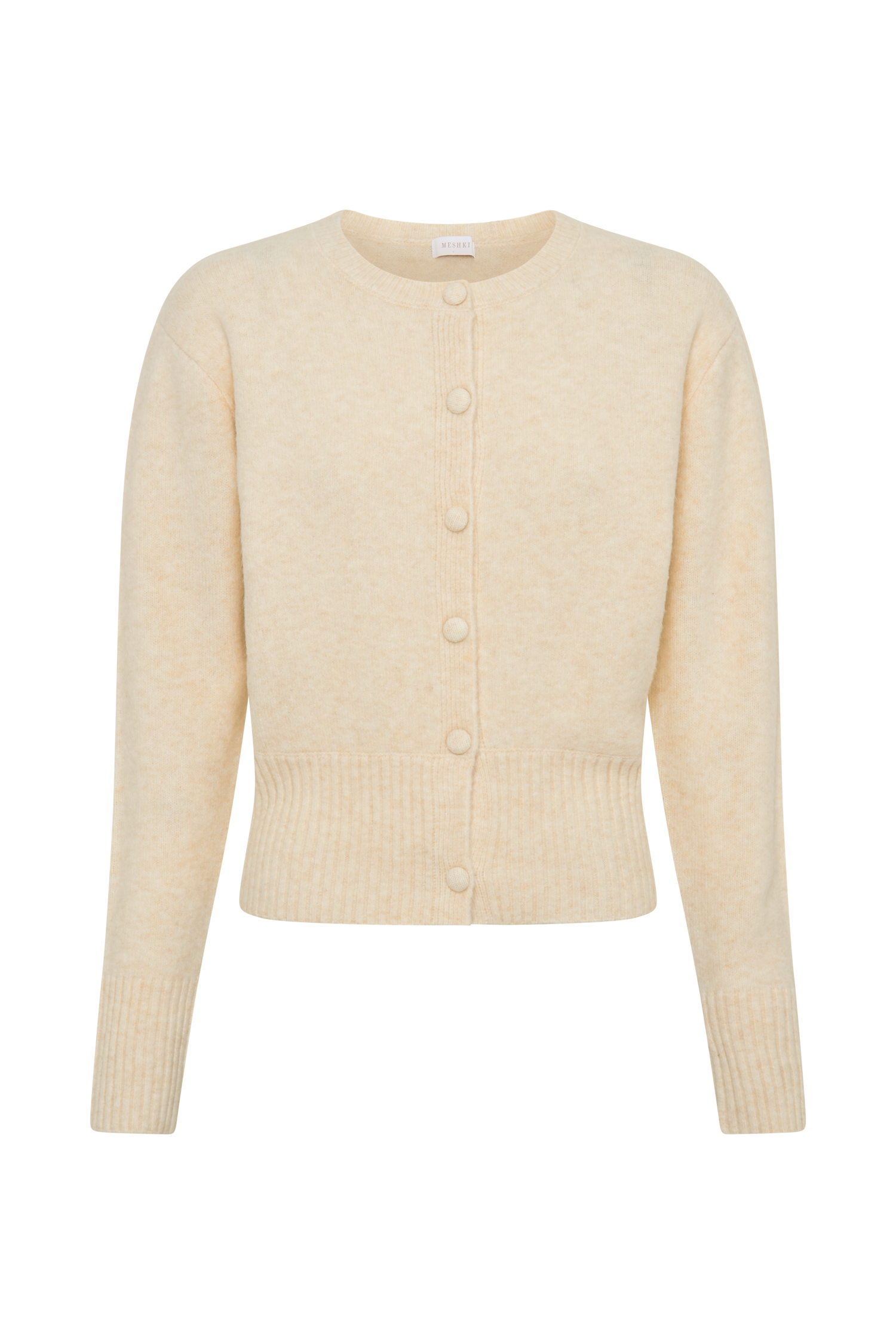 Genevieve Oversized Knit Cardigan - Cream Marle、mySite、solidvoid