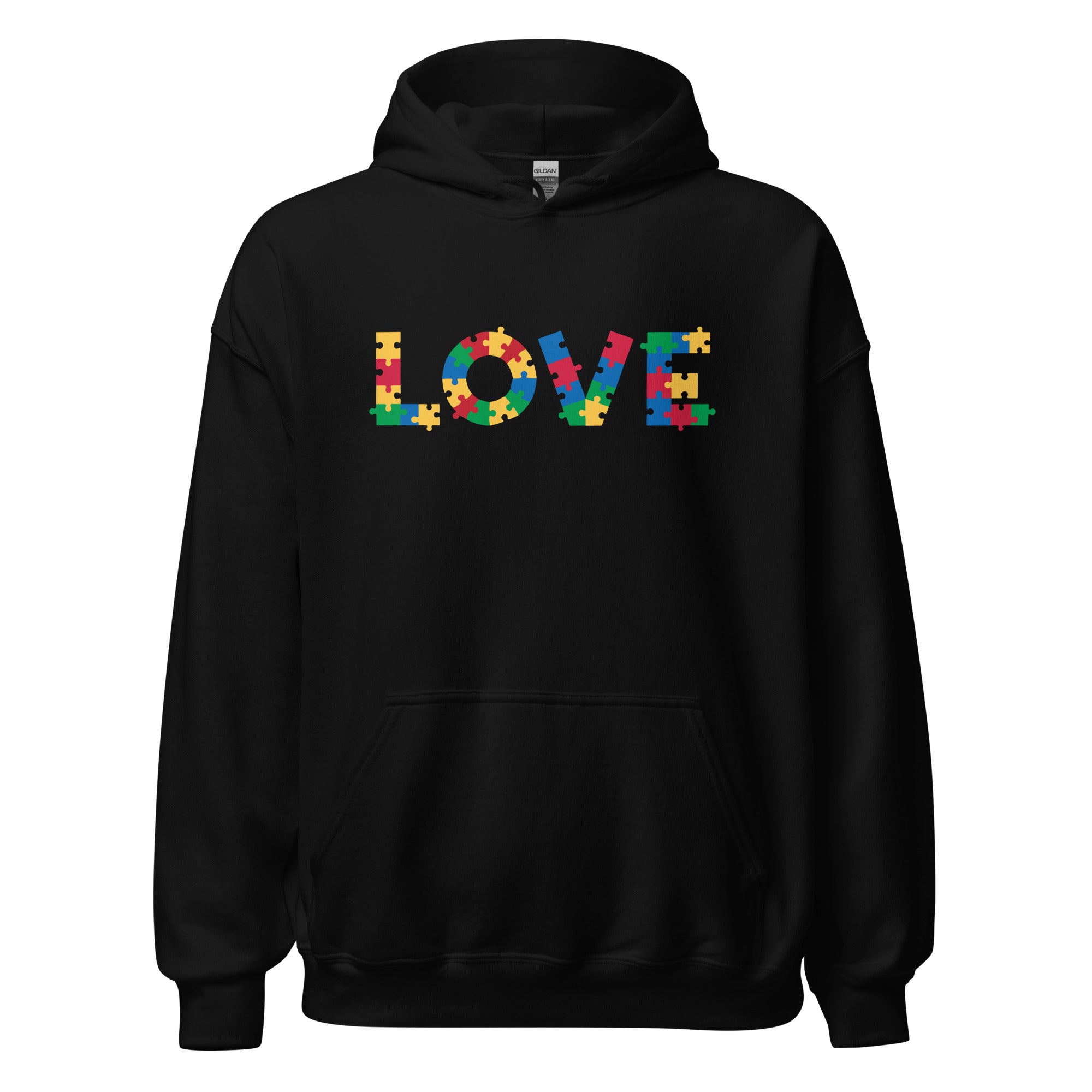 Autism Acceptance & Love Puzzle Hoodie、mySite、camillekostekn