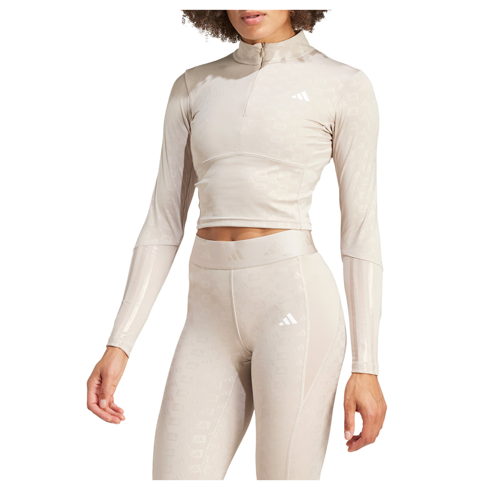 Hyperglam Training Mock Neck Long Sleeve Quarter Zip Pullover Top、mySite、gtrtttuynbv