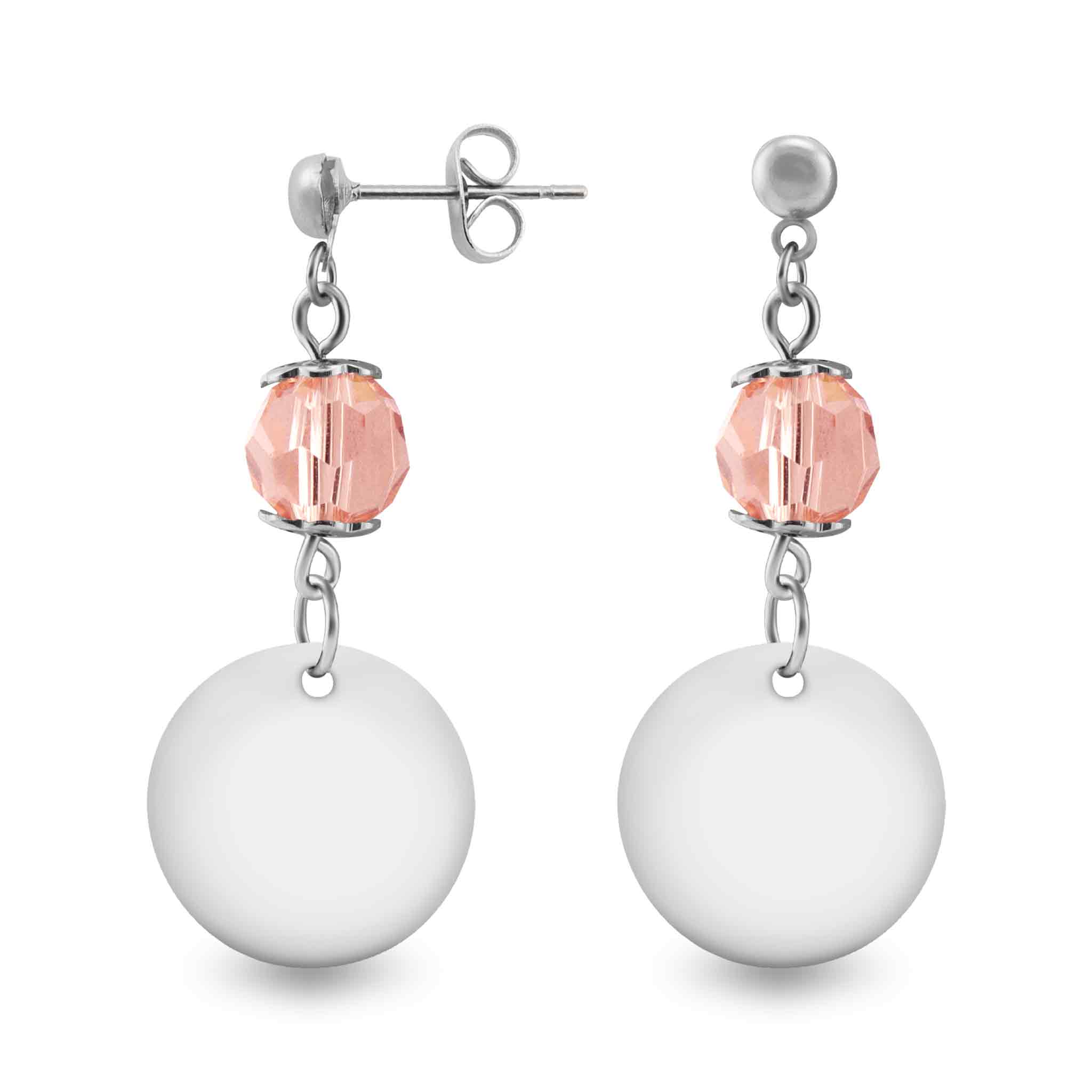 CZ Stainless Steel Birthstone Earrings / SBB0063、mySite、dreamappss