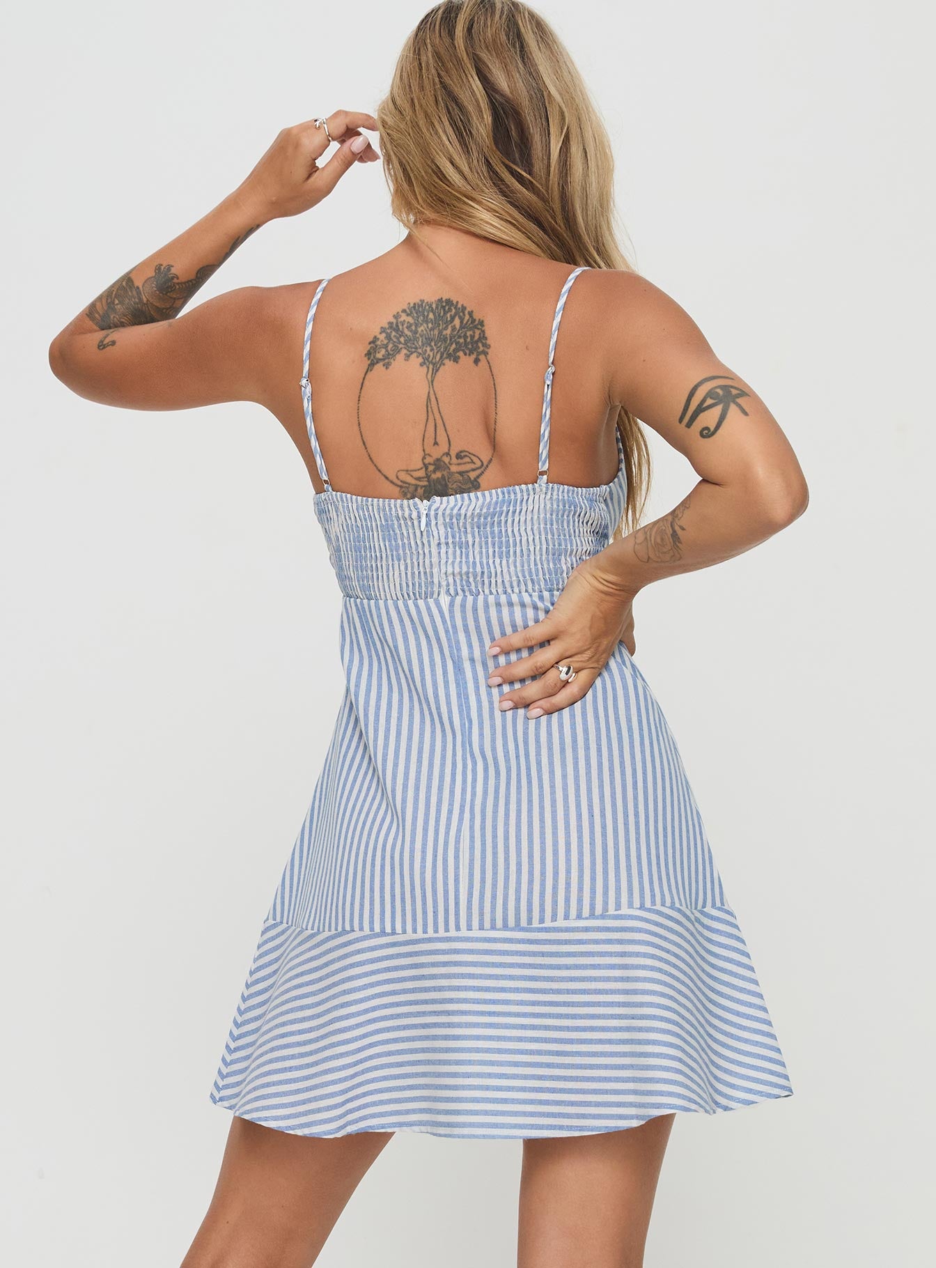 Kearns Mini Dress Blue Stripe、mySite、solidvoid