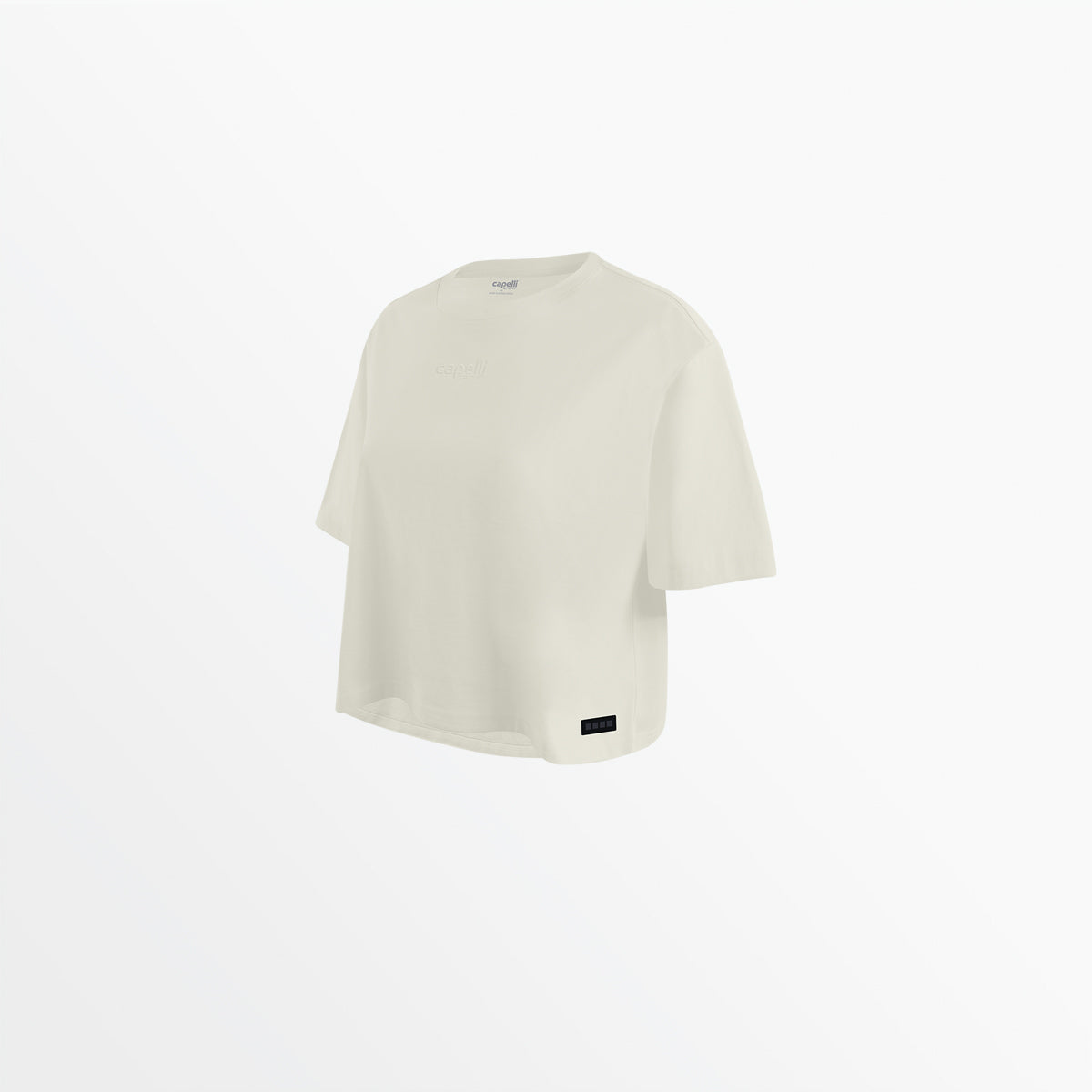 WOMEN'S TONAL CROPPED OVERSIZED TEE