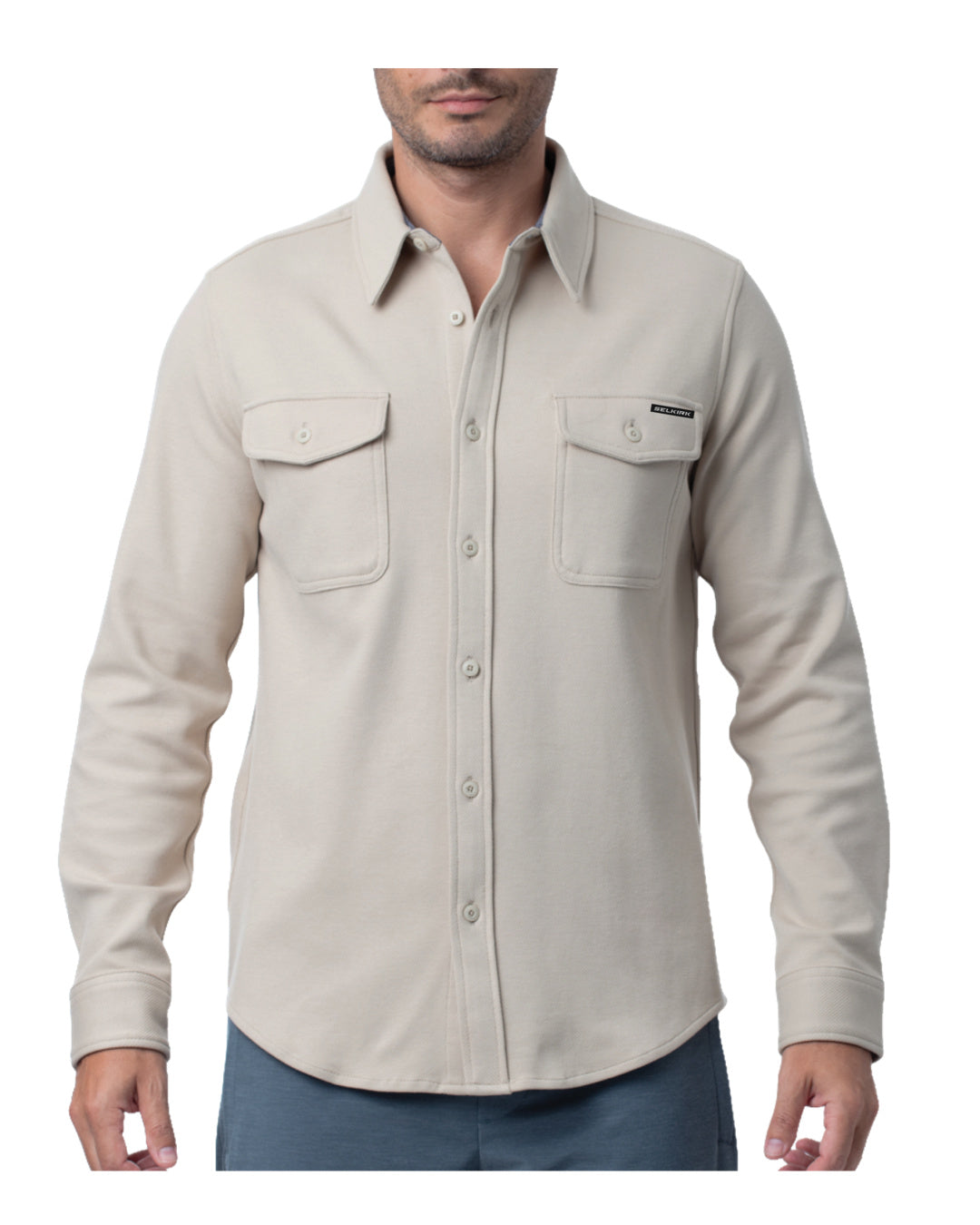 Selkirk Spring Owen Men’s Banks Chambray Button-Down Shirt、mySite、noshort