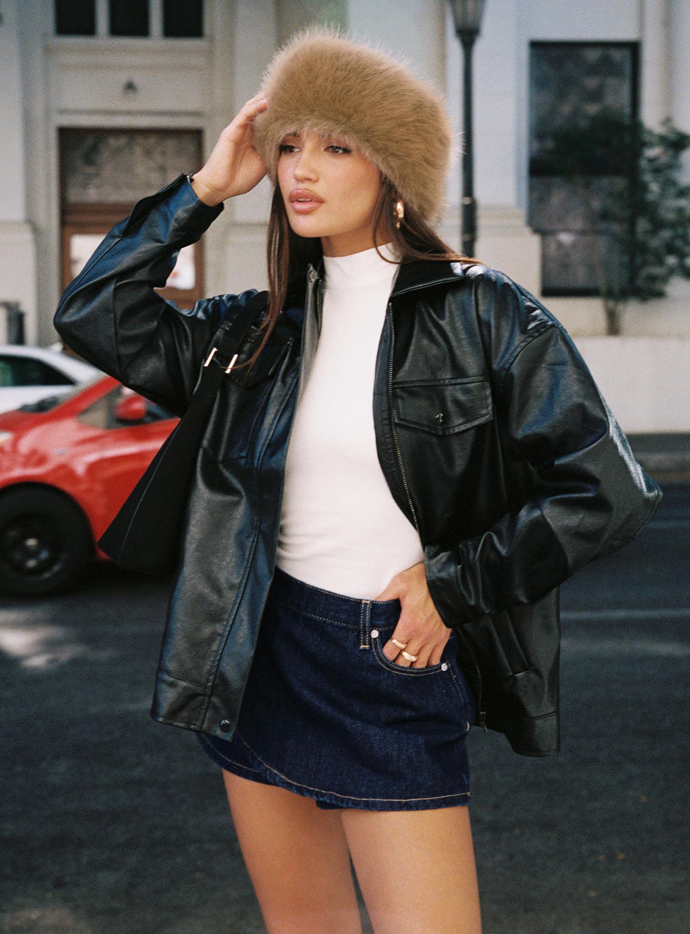 Ryver Denim Wrap Skort Dark Wash、mySite、solidvoid