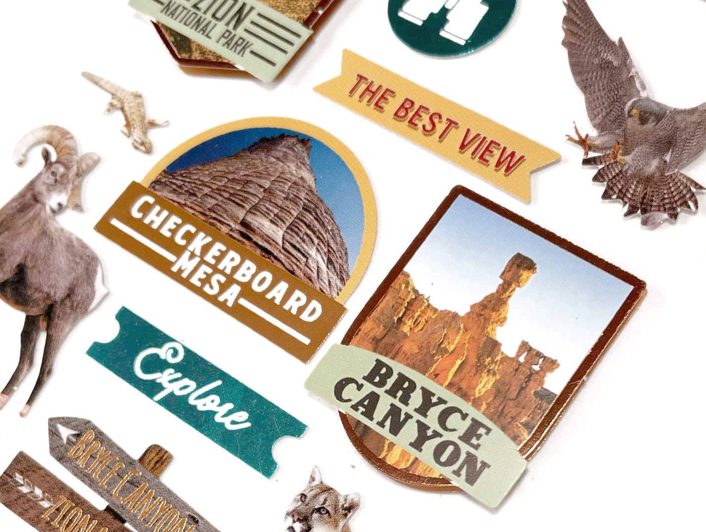  Scrapbook Stickers - 3D National Parks、mySite、ghnorth