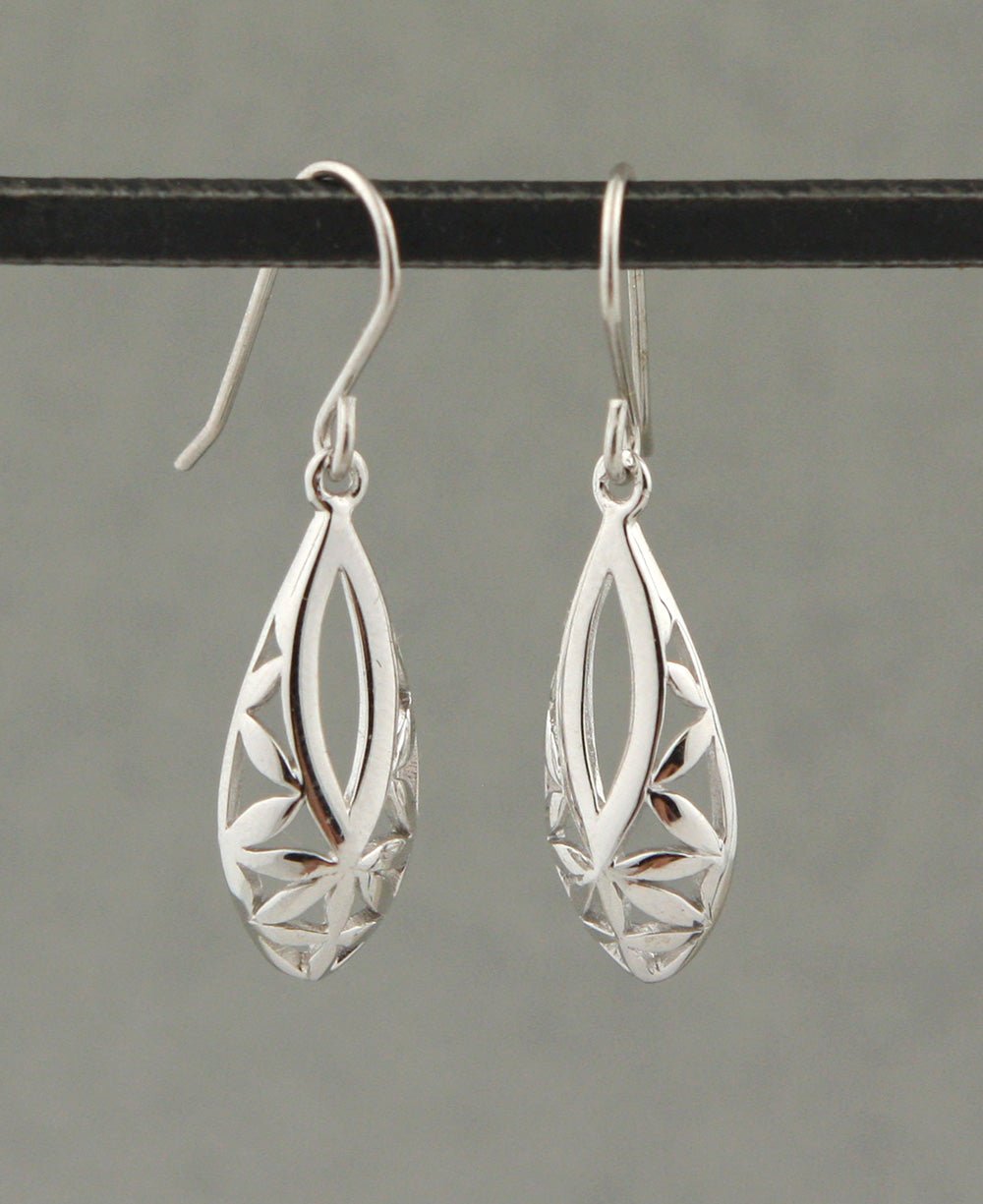 Flower of Life Teardrop Earrings, Sterling Silver、mySite、topwebapps