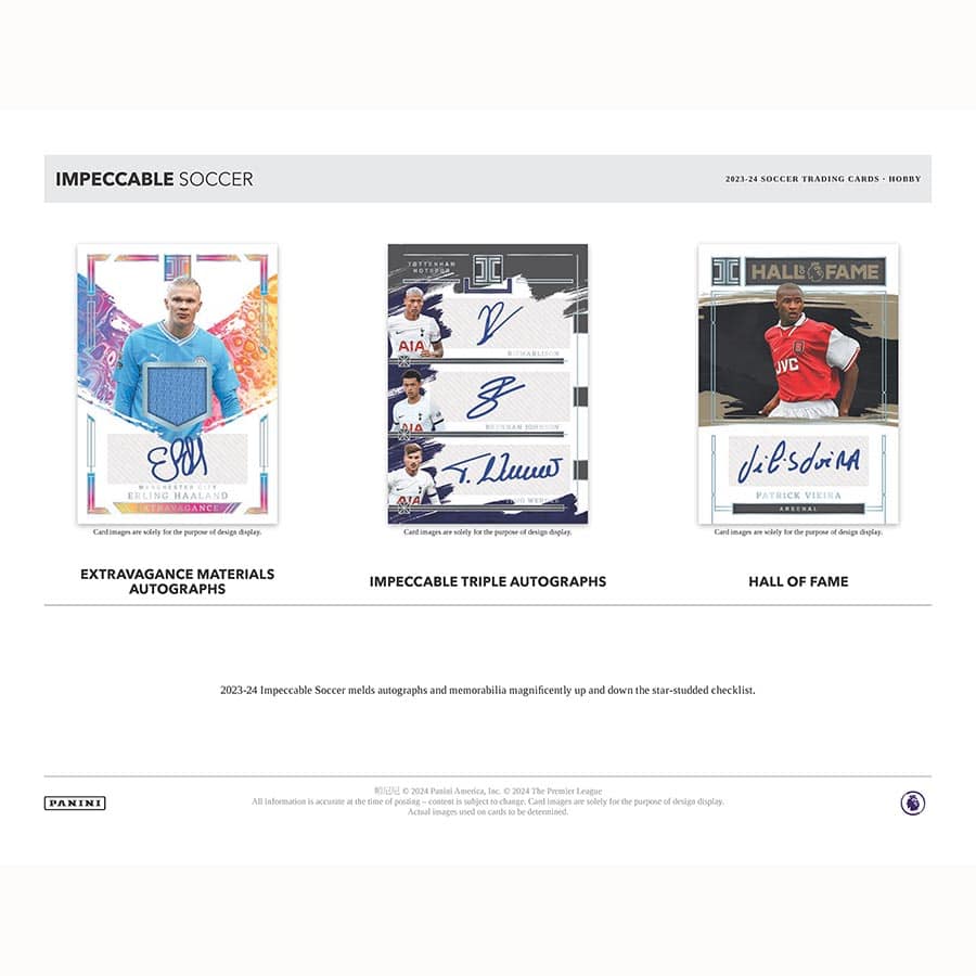 Panini impeccable Premier League Soccer 2023/24 - Hobby Box、mySite、waistdrama