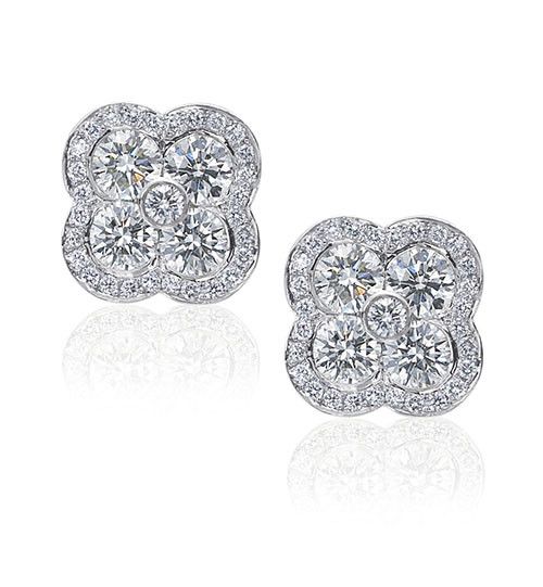 Gumuchian Fleur Diamond Stud Earrings、mySite、hinf8tx79