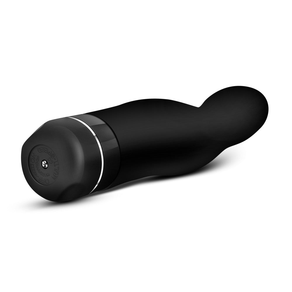 Luxe By Blush® | Gio Curved Black 8-Inch Long Vibrating Dildo、mySite、bottomscart