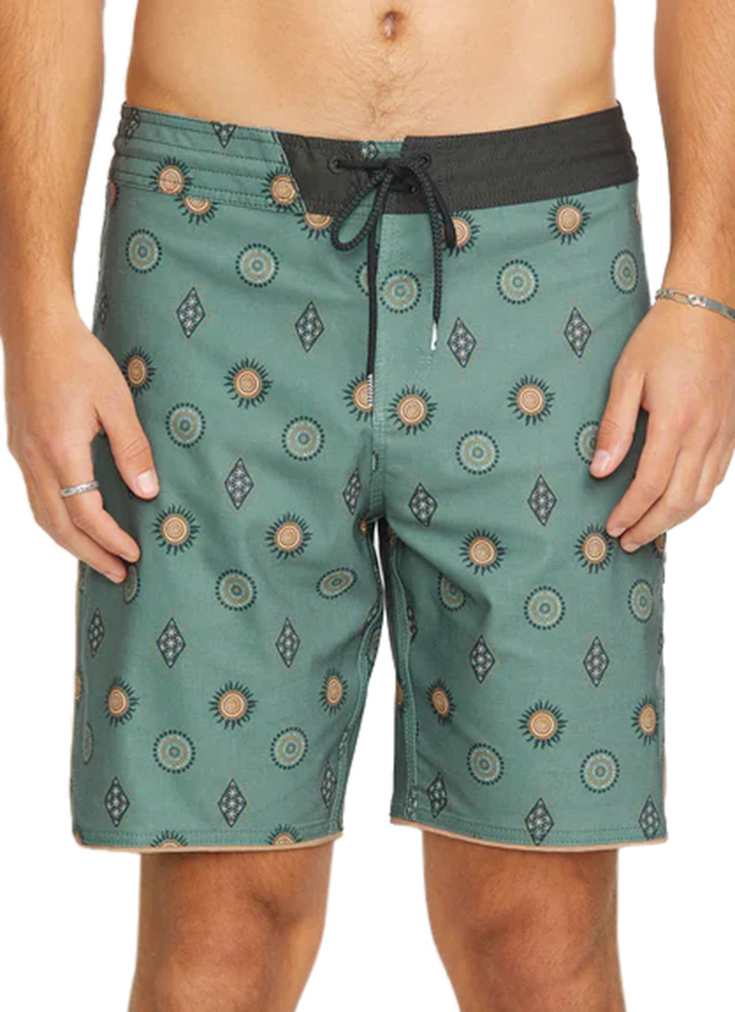 Volcom Men's Print Mister Fib Scallop Stoney 19 Board Shorts、mySite、noshort