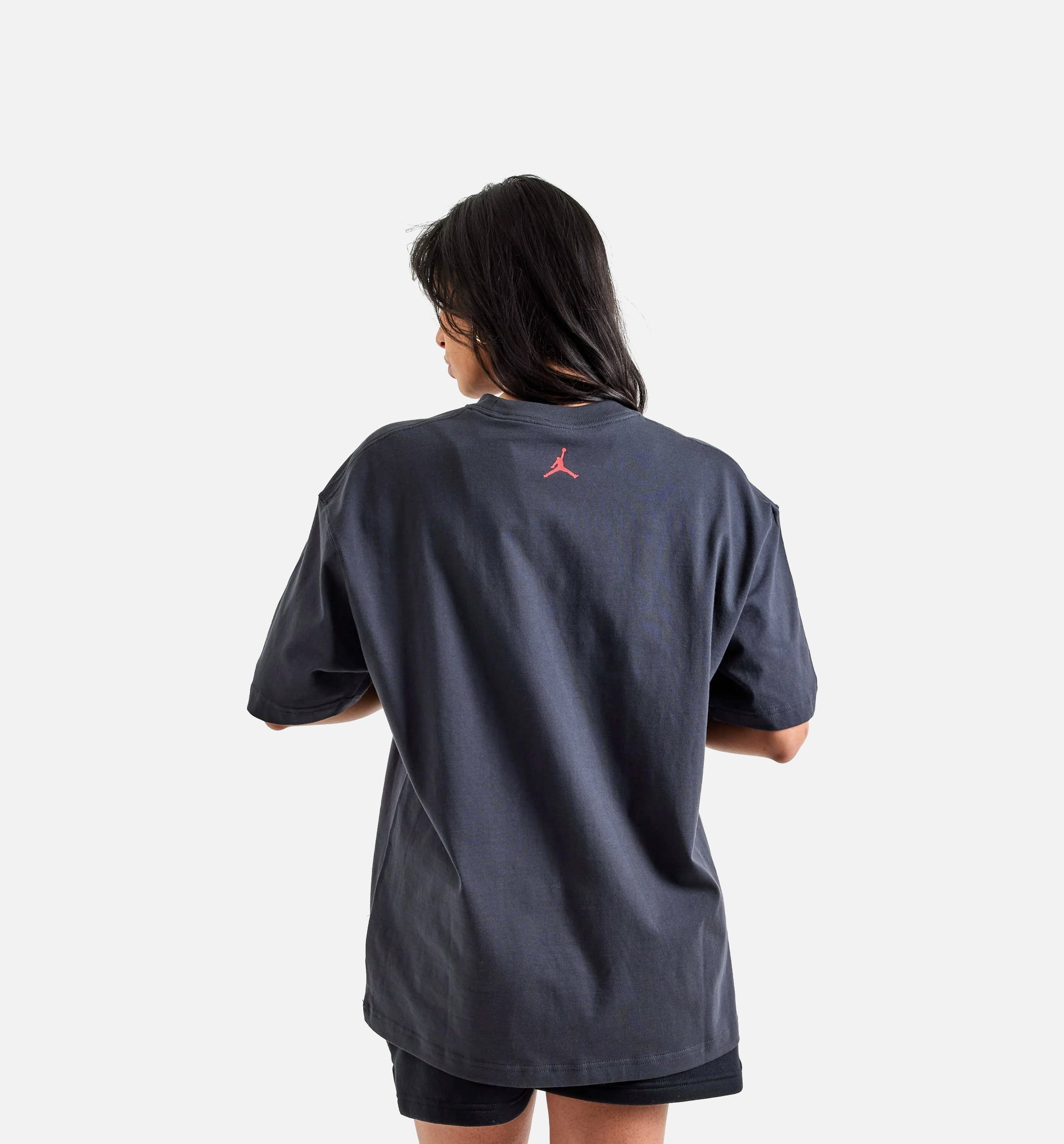 Oversized Graphic Tee Womens Short Sleeve Shirt - Black、mySite、dreamappss