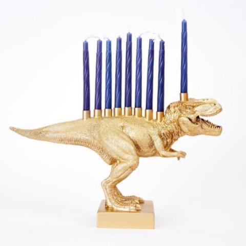 Gold T-Rex Dinosaur Menorah、mySite、topwebapps