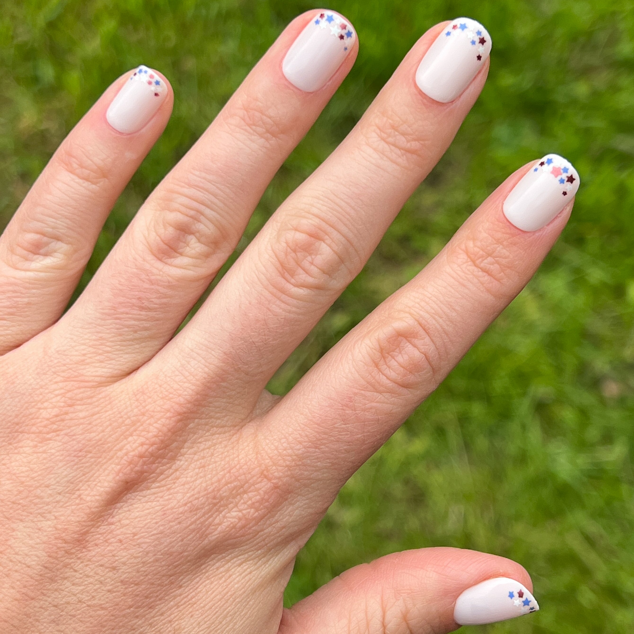 Star Showers | Squoval | Extra Short、mySite、solidvoid