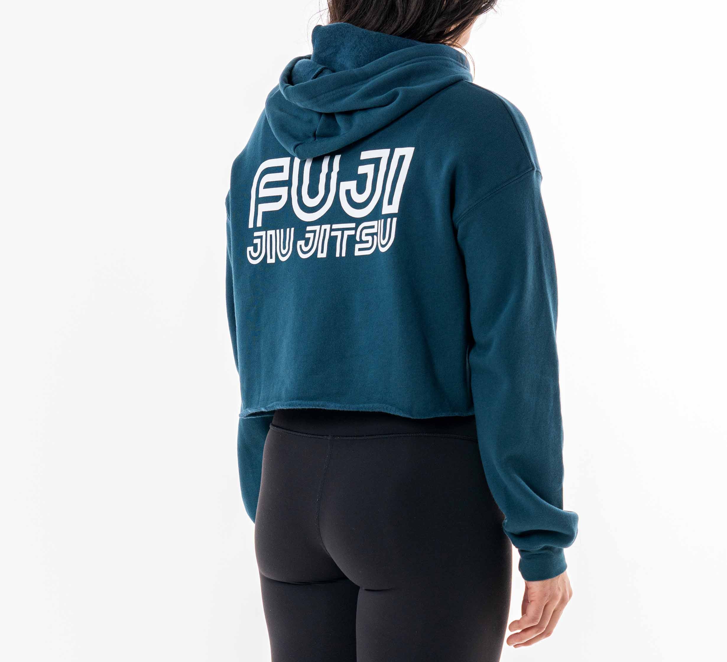 Womens Jiu Jitsu Rally Crop Hoodie Blue、mySite、gigharbornorthrealestate