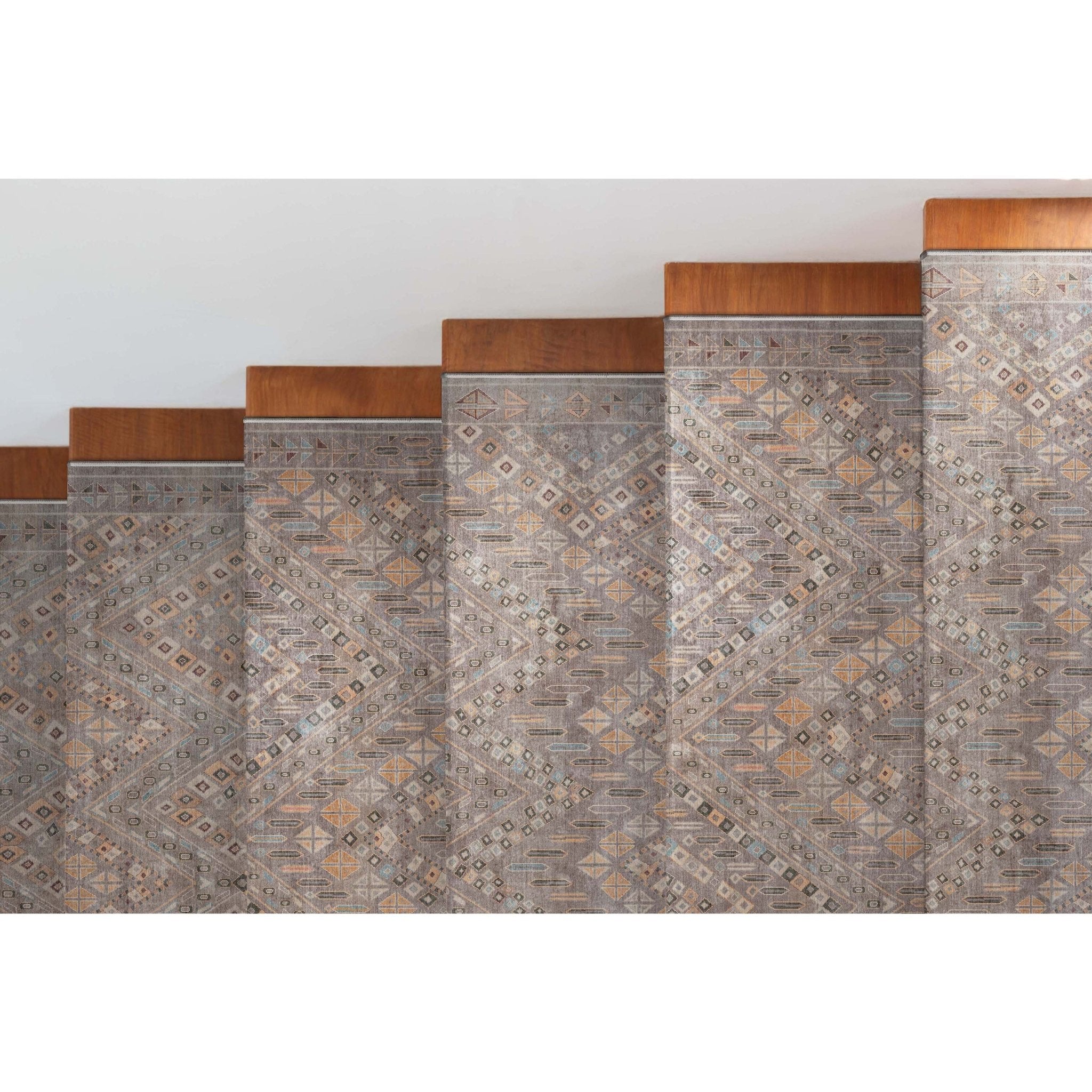 Custom Size Runner Anya Vintage Tribal Grey Choose Your Width x Choose Your Length Hallway Runner Rug、mySite、gigharbornorthrealestate