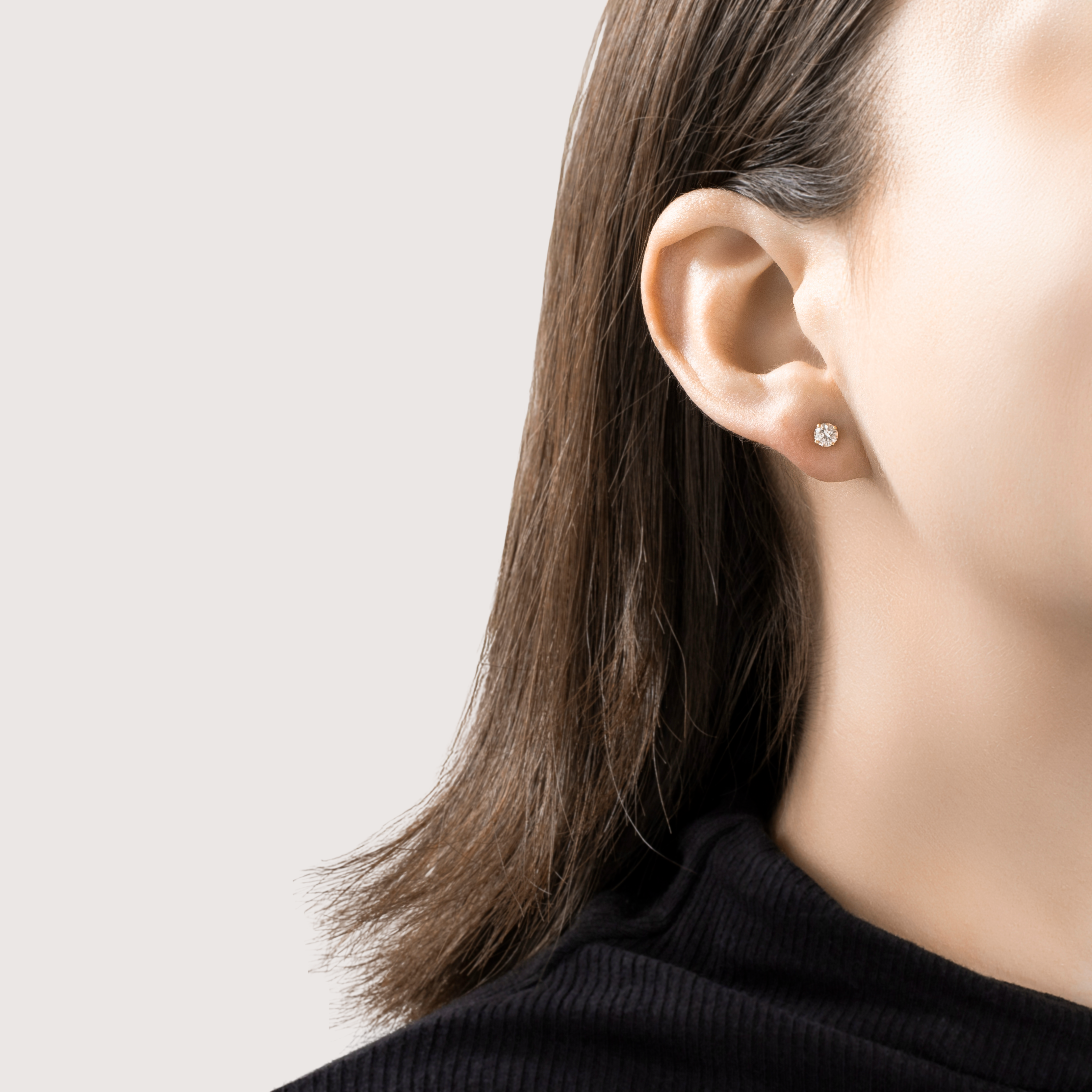 Vintage 14k Yellow Gold .48cttw Diamond Simple Sparkle Stud Earrings、mySite、hinf8tx79