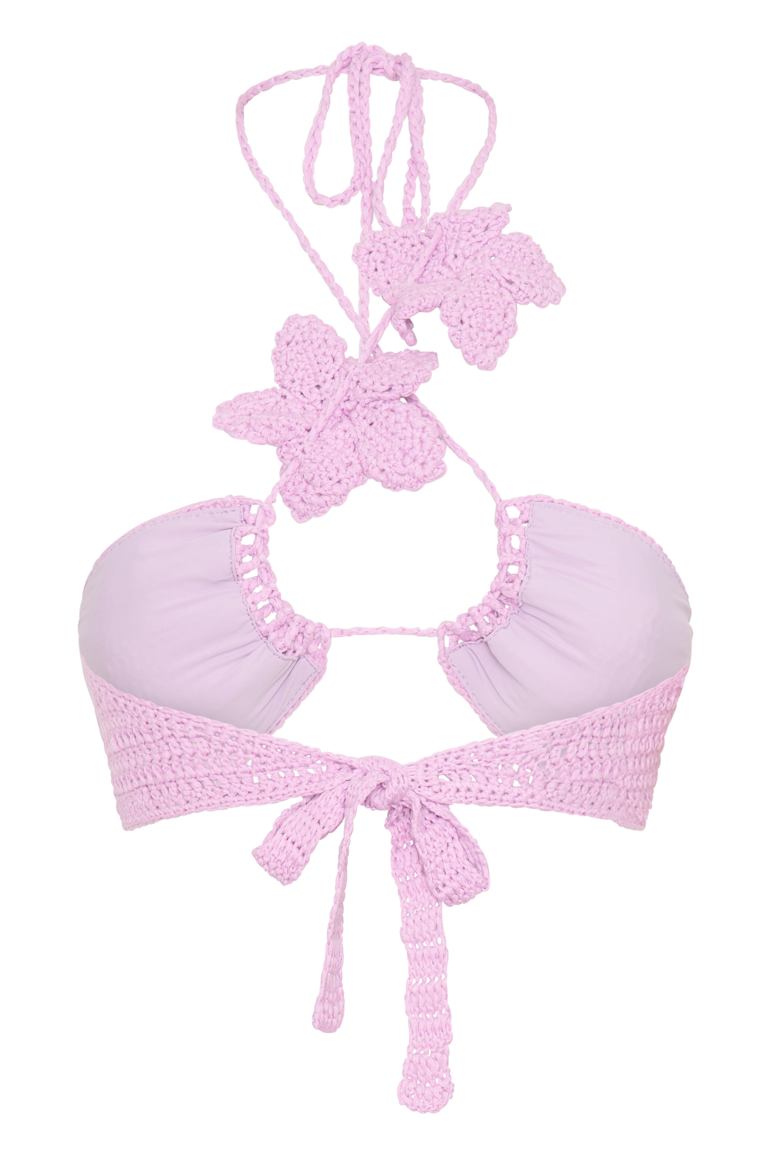 River Floral Crochet Bikini Top - Lilac、mySite、solidvoid